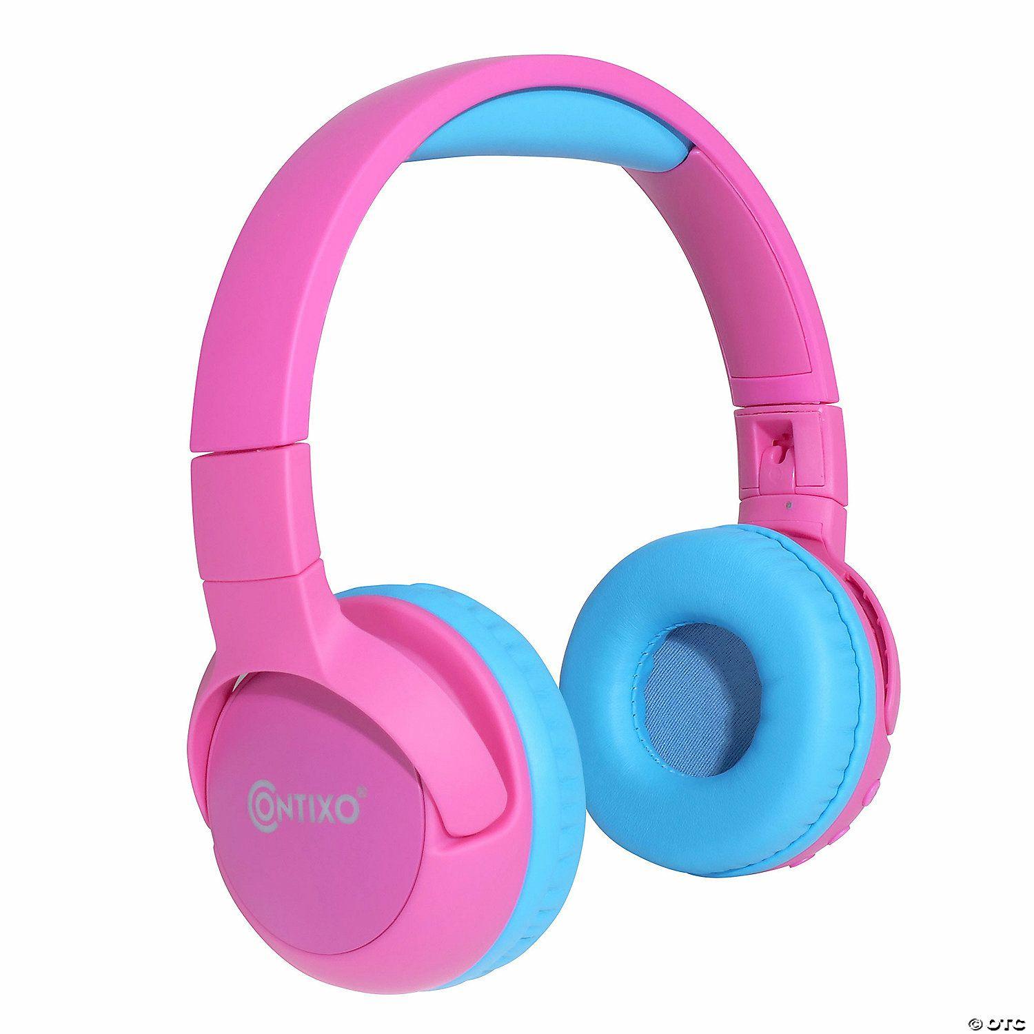 Classroom Technology | Contixo KB5 Kids Wireless Bluetooth Headphones, Pink