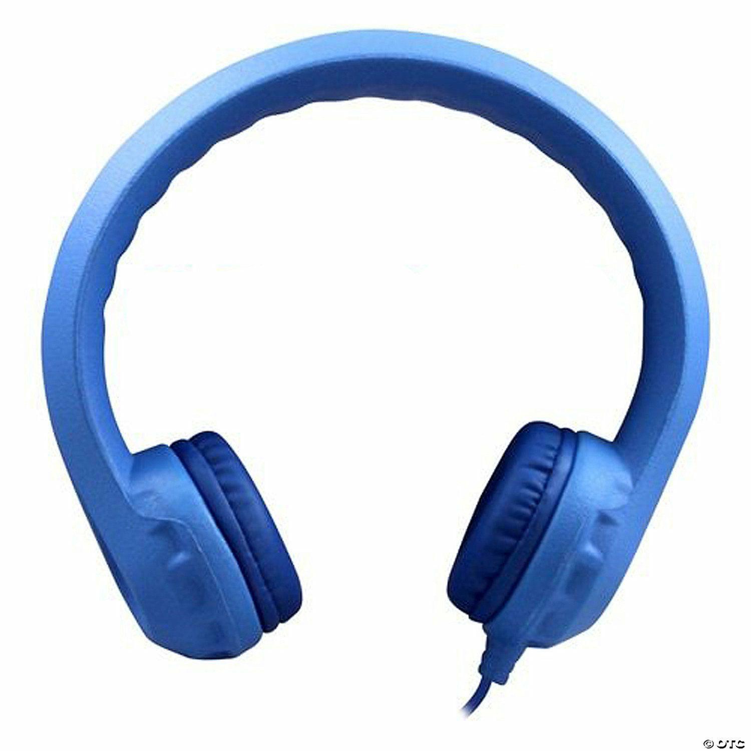 Classroom Technology | HamiltonBuhl Flex-Phones™ Indestructible Foam Headphones, Blue