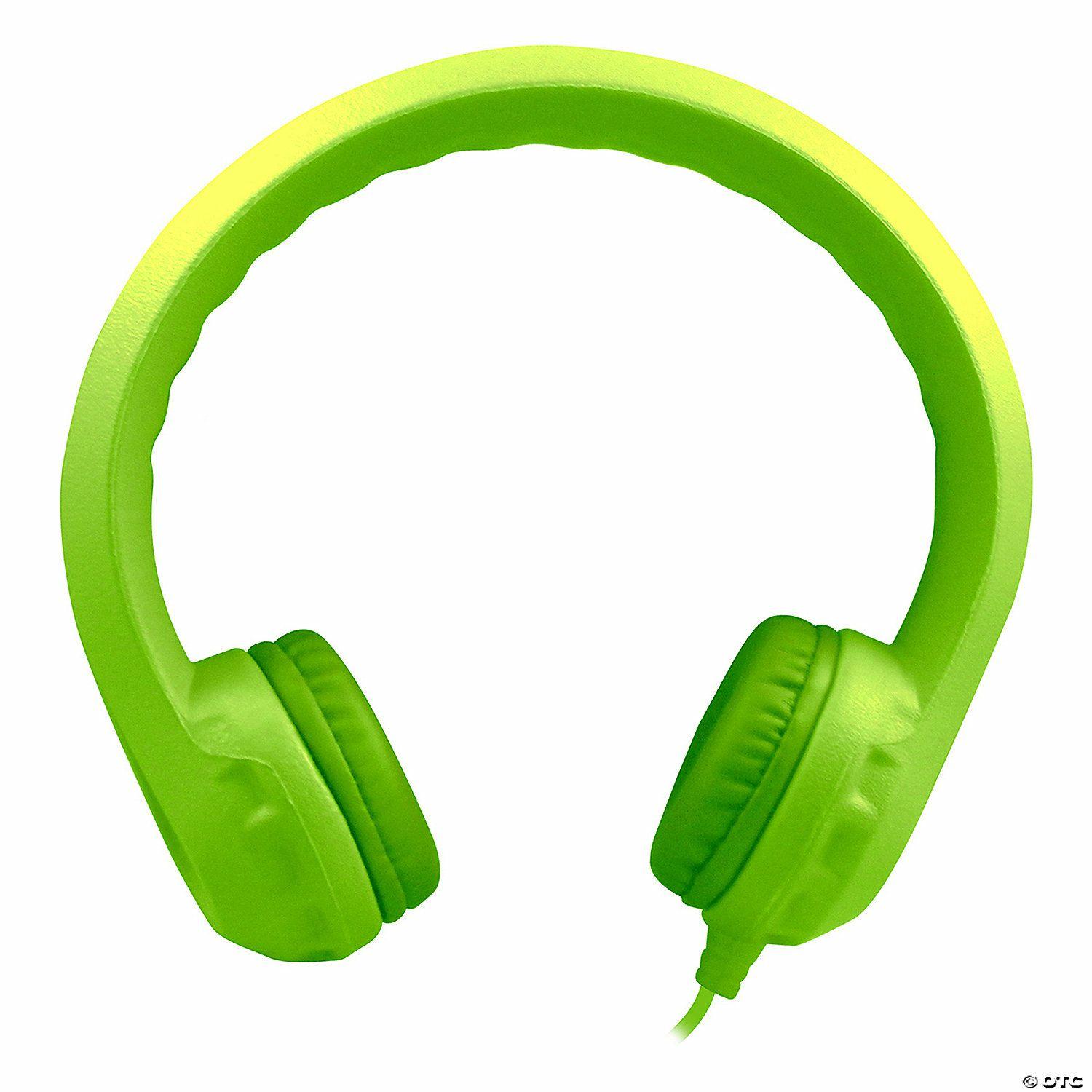 Classroom Technology | HamiltonBuhl Flex-Phones™ Indestructible Foam Headphones, Green