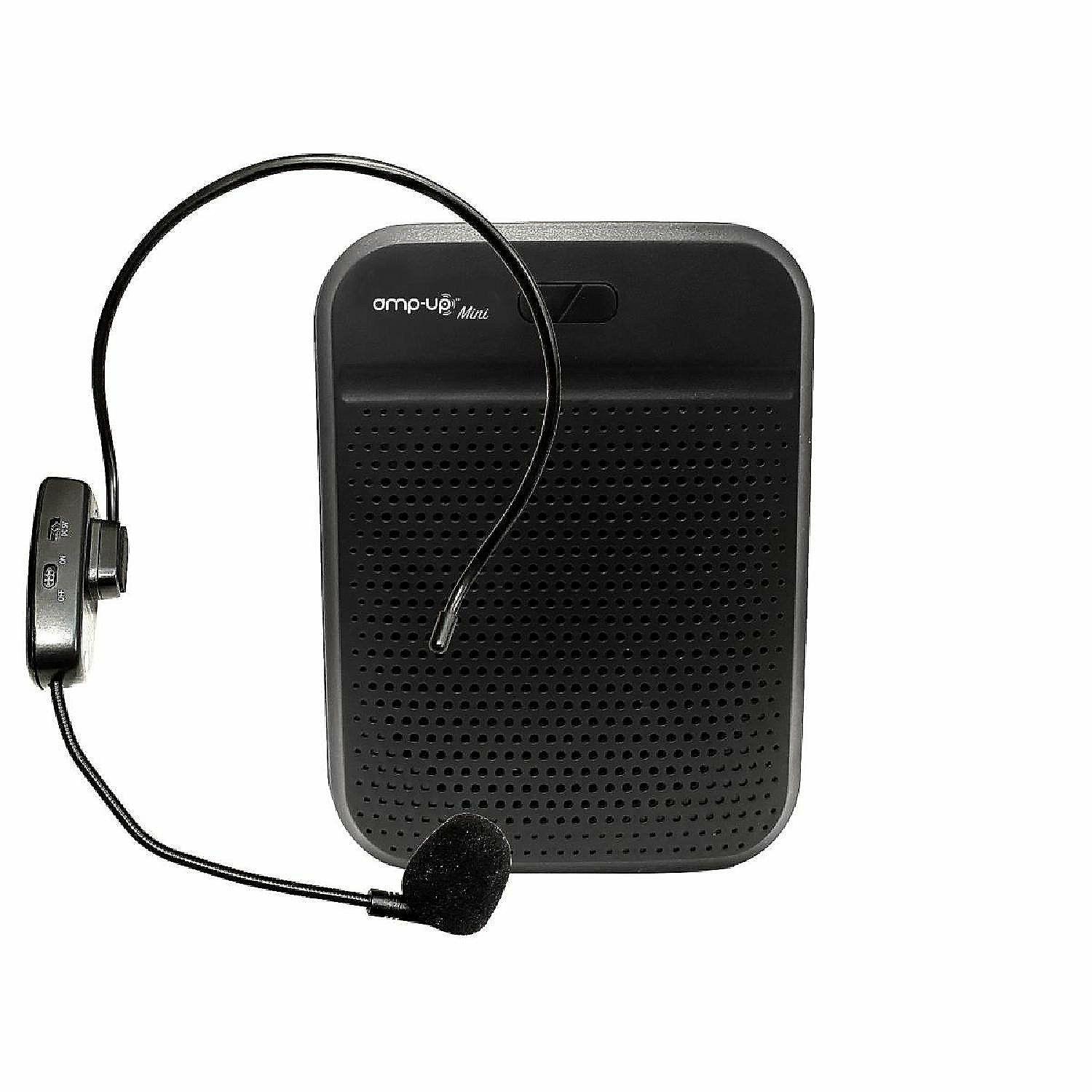 Classroom Technology | HamiltonBuhl PA-25E Mini Personal Voice Amplifier with Wireless Microphone, Black