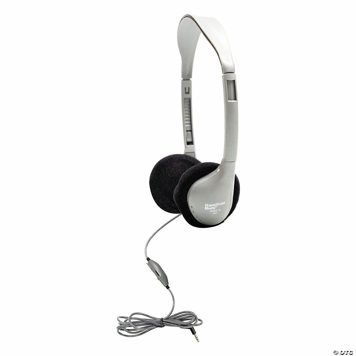 Classroom Technology | HamiltonBuhl SchoolMate™ On-Ear Stereo Headphone with in-line Volume