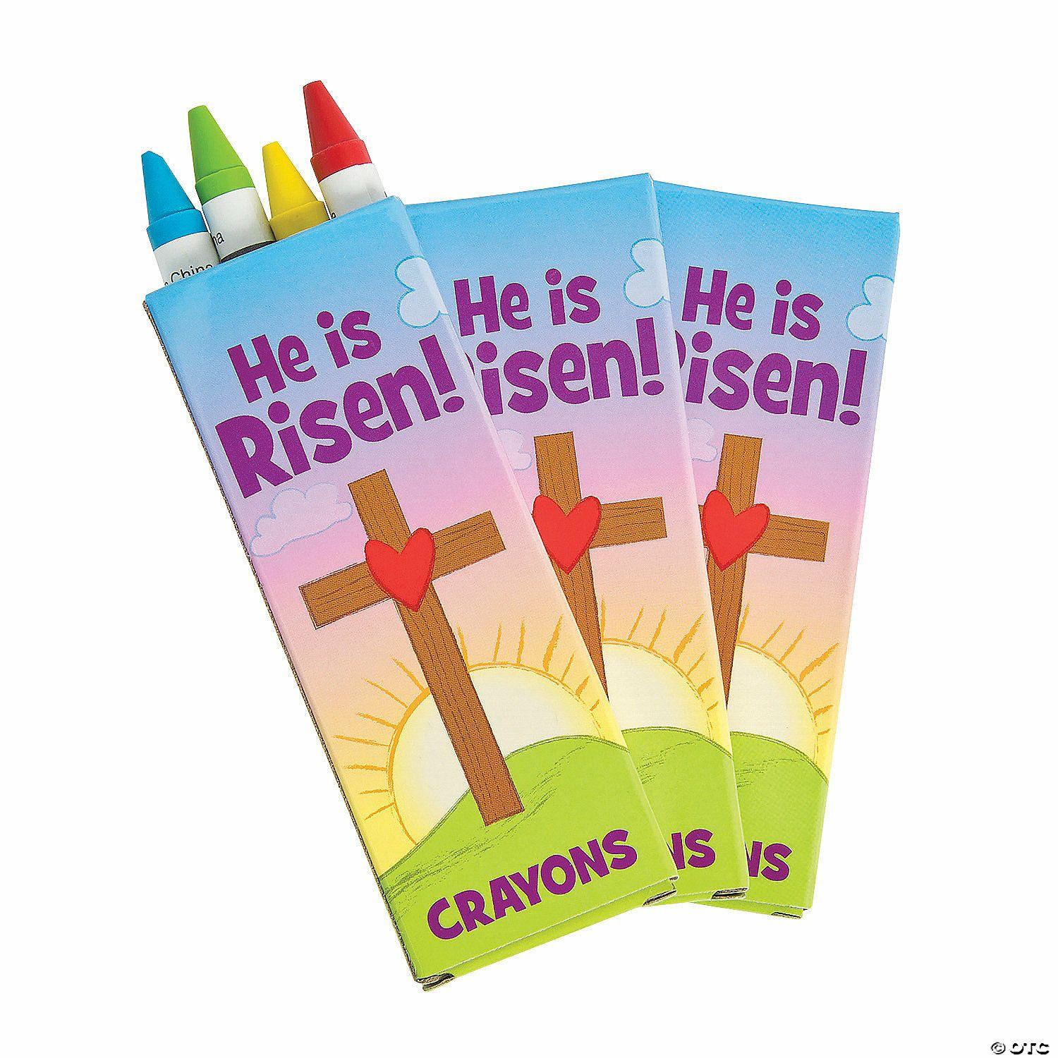 Crayons | 4-Color He is Risen Crayon Boxes – 24 Boxes