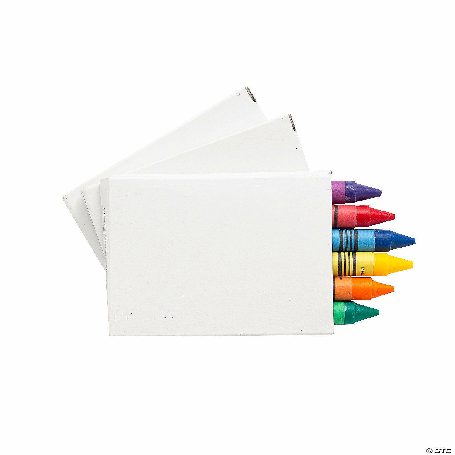 Crayons | 6-Color DIY Blank Crayon Boxes – 12 Boxes