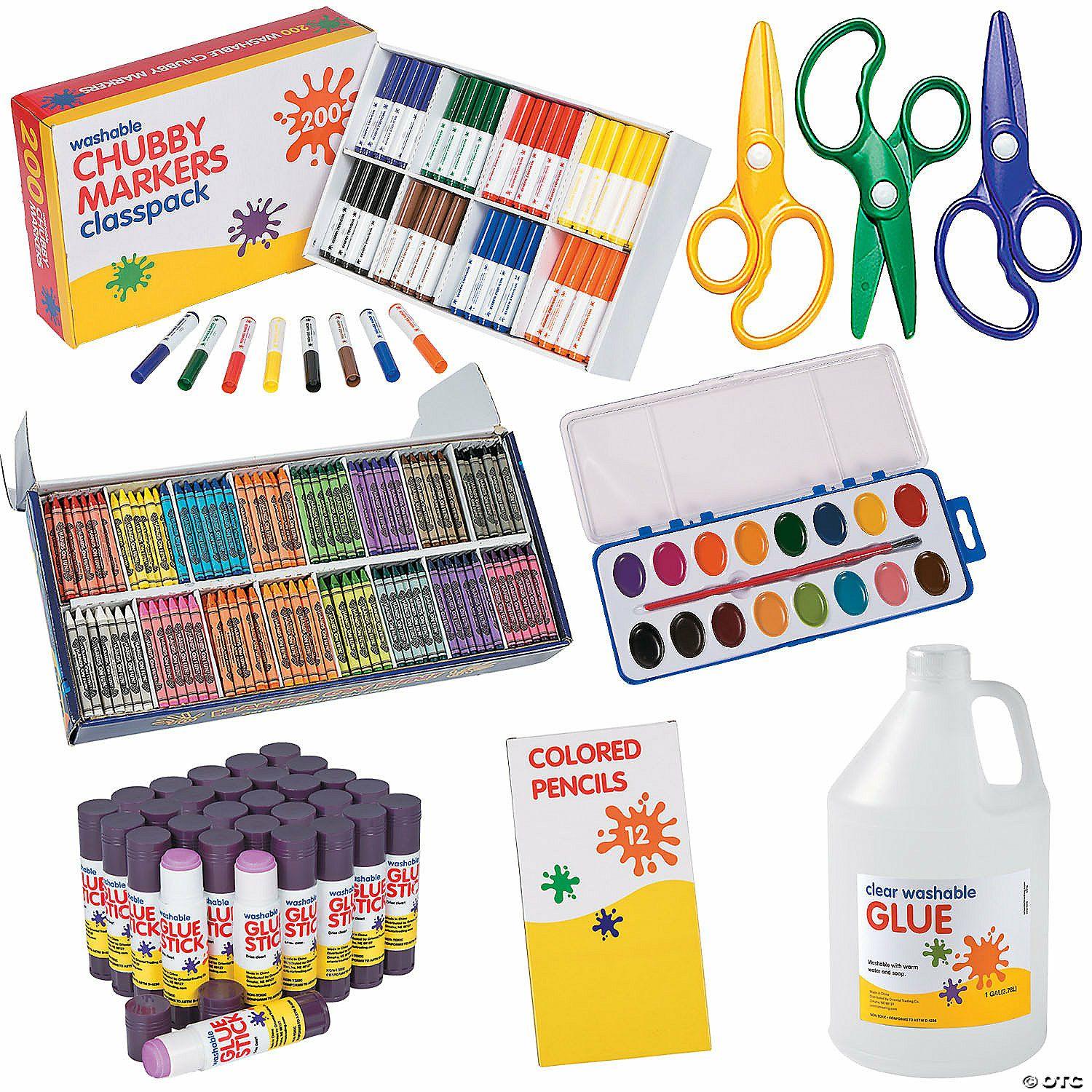 Crayons | Bulk 1023 Pc. Classroom Art Supplies Kit