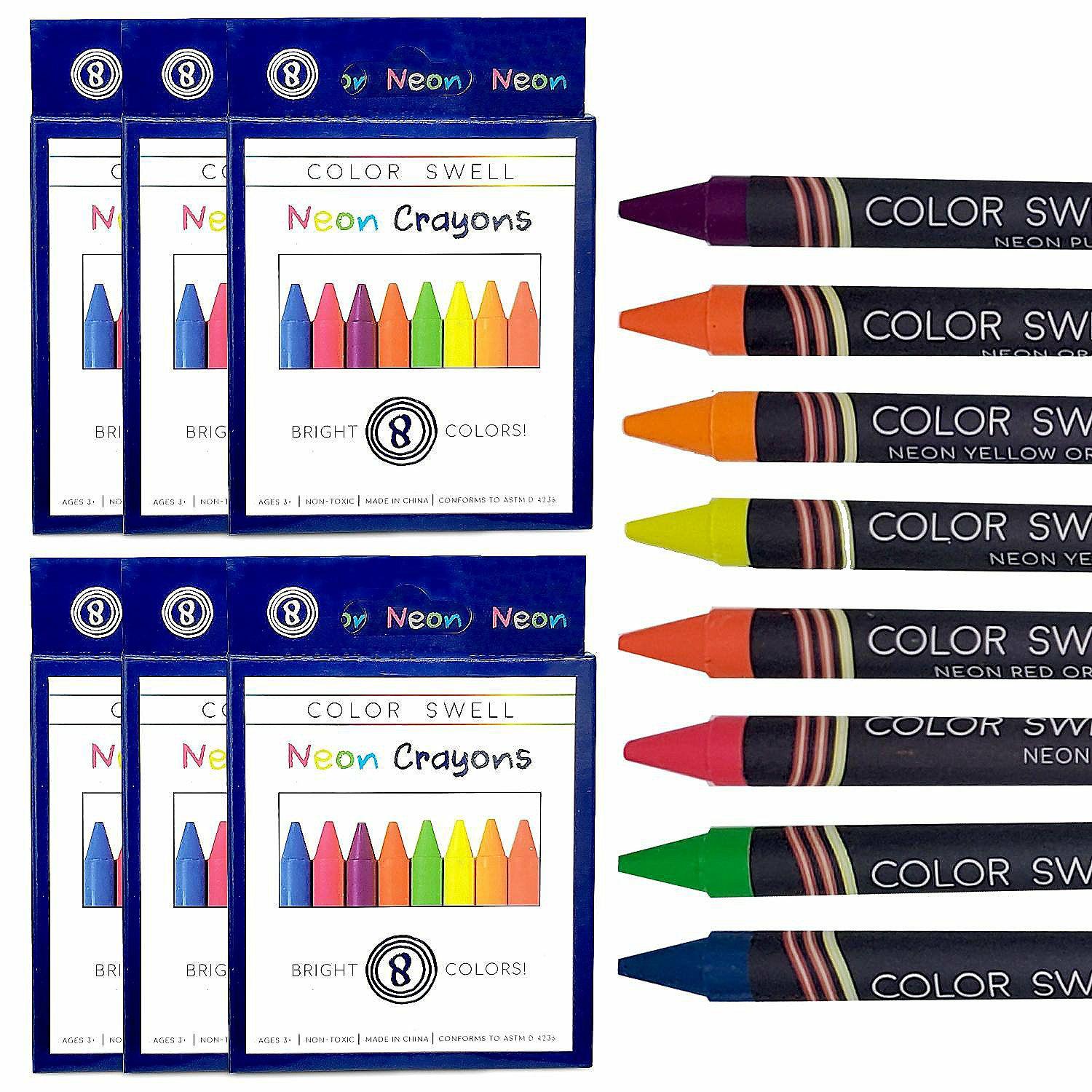 Crayons | Color Swell Neon Crayons 6 pack