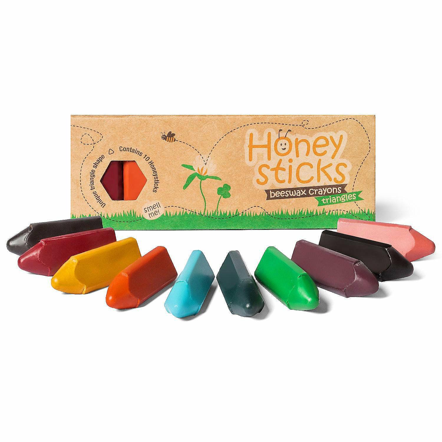 Crayons | Honeysticks Beeswax Triangle Crayons 10 Pack