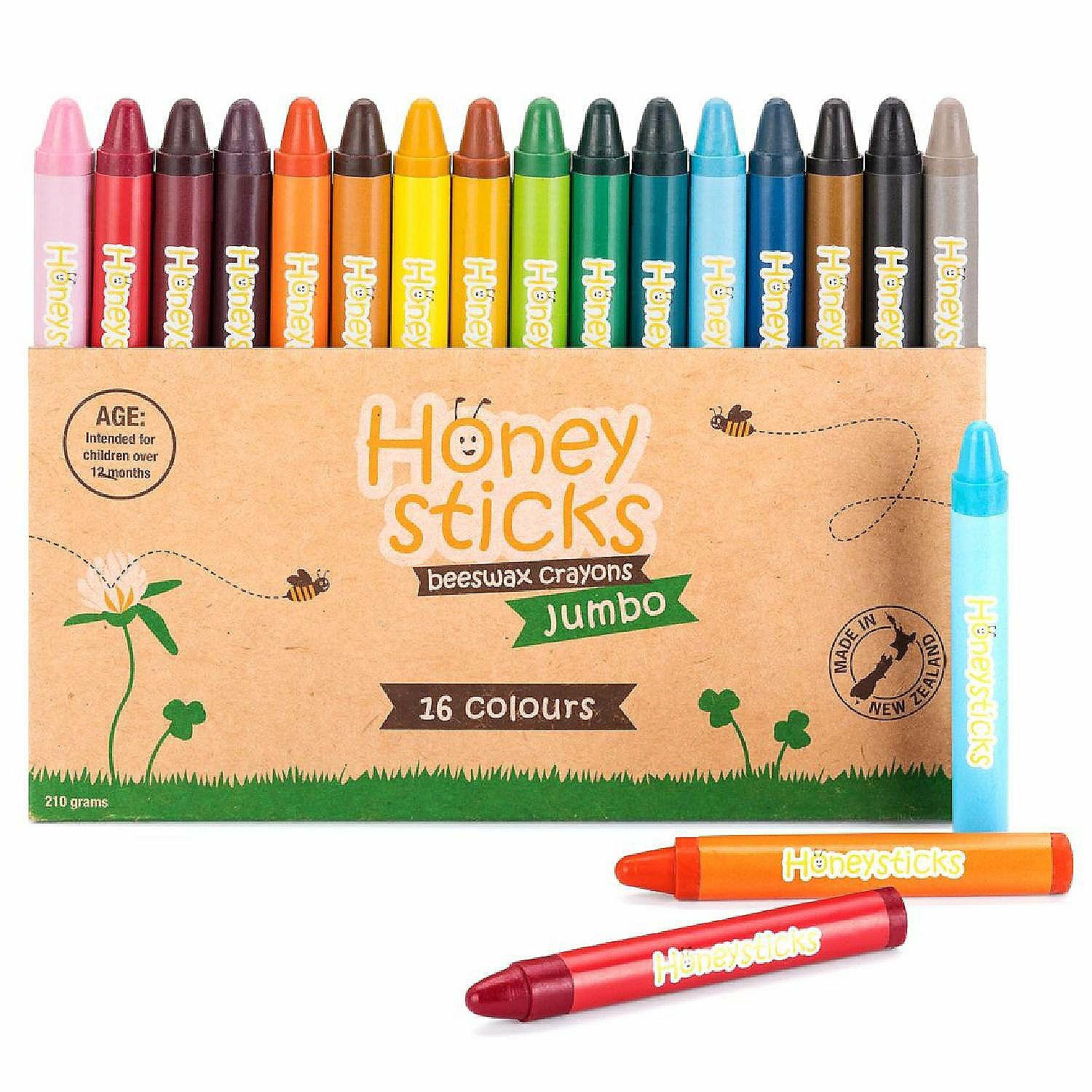 Crayons | Honeysticks Jumbo Beeswax Crayons 16 Pack