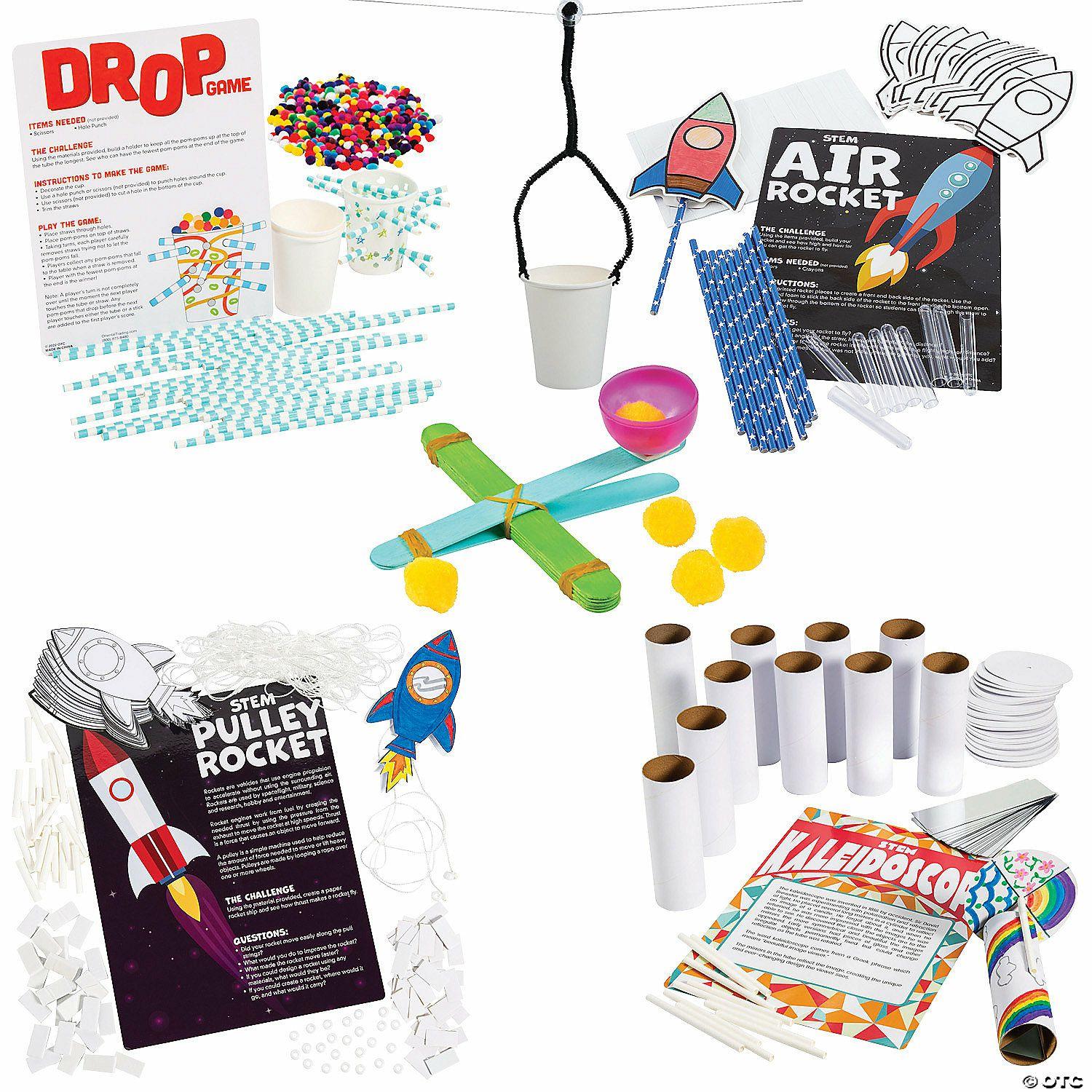 Curriculum Kits | Bulk STEM Ultimate Activity Learning Challenge Craft Kit Assortment – Makes 66