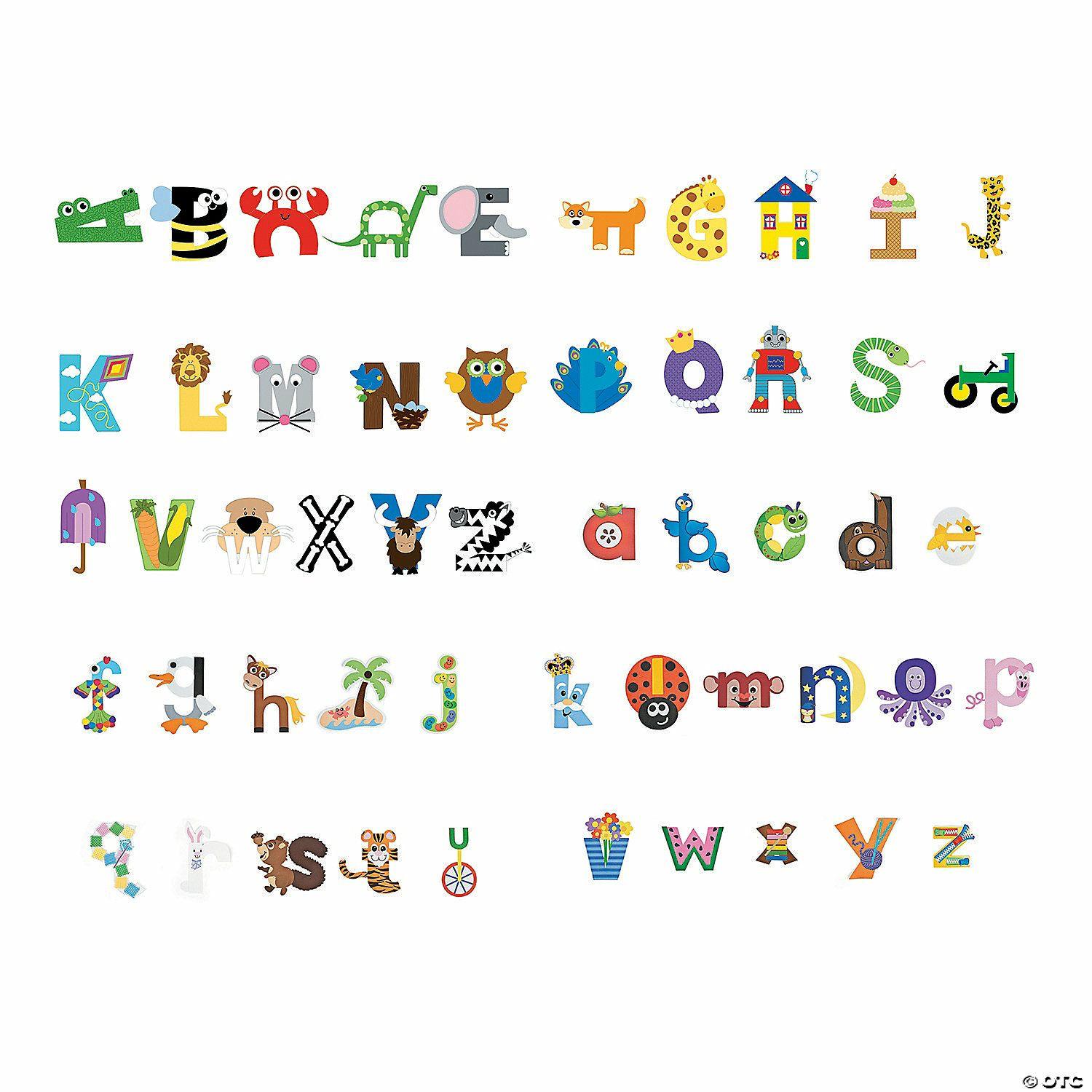 Curriculum Kits | Buy All & Save Upper & Lowercase Letters Educational Craft Kit  – 624 Pc.