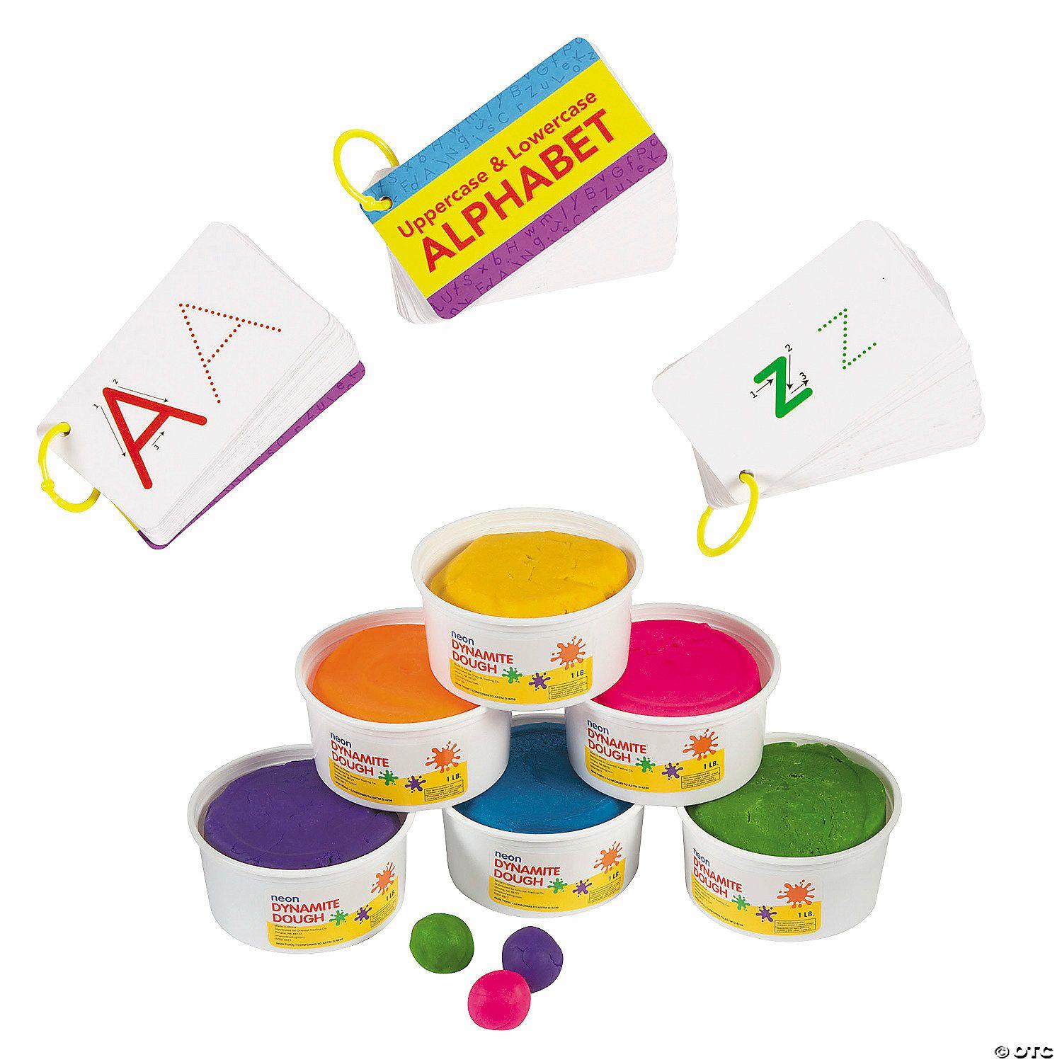 Curriculum Kits | Dough & Alphabet Recognition Kit – 12 Pc.