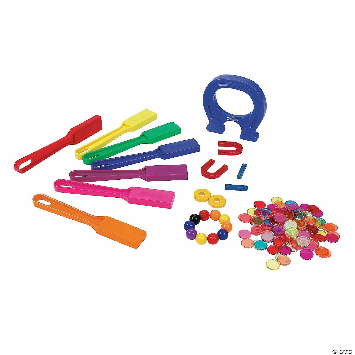 Curriculum Kits | Learning Resources® Super Magnet Classroom Lab Kit – 124 Pc.