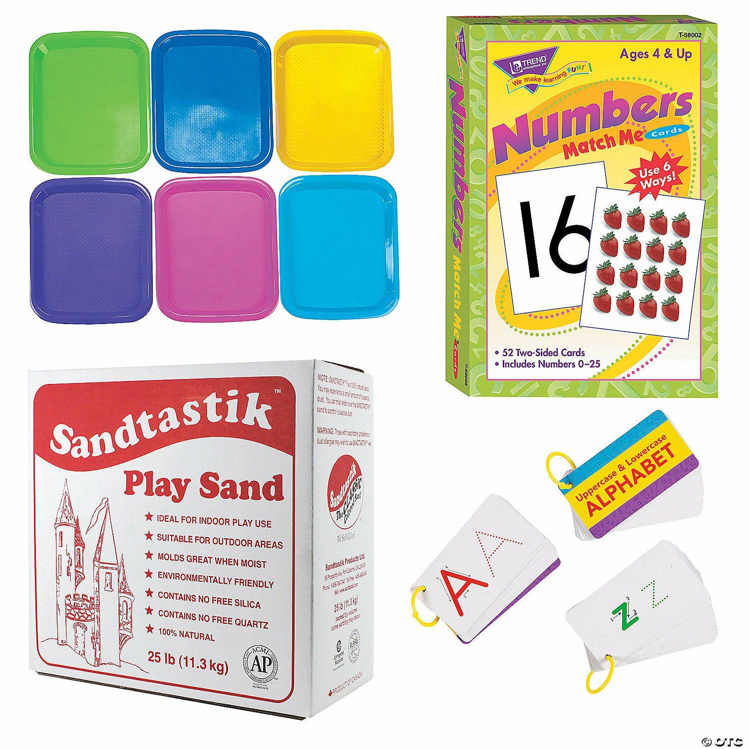 Curriculum Kits | Sand Letter & Number Kit – 65 Pc.