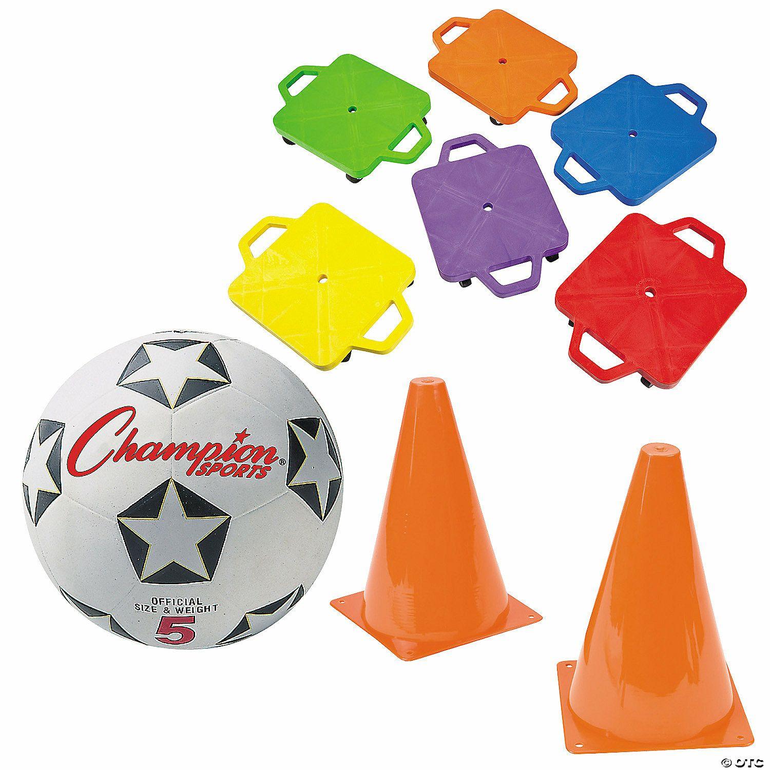 Curriculum Kits | Scooter Board Soccer Kit – 19 Pc.