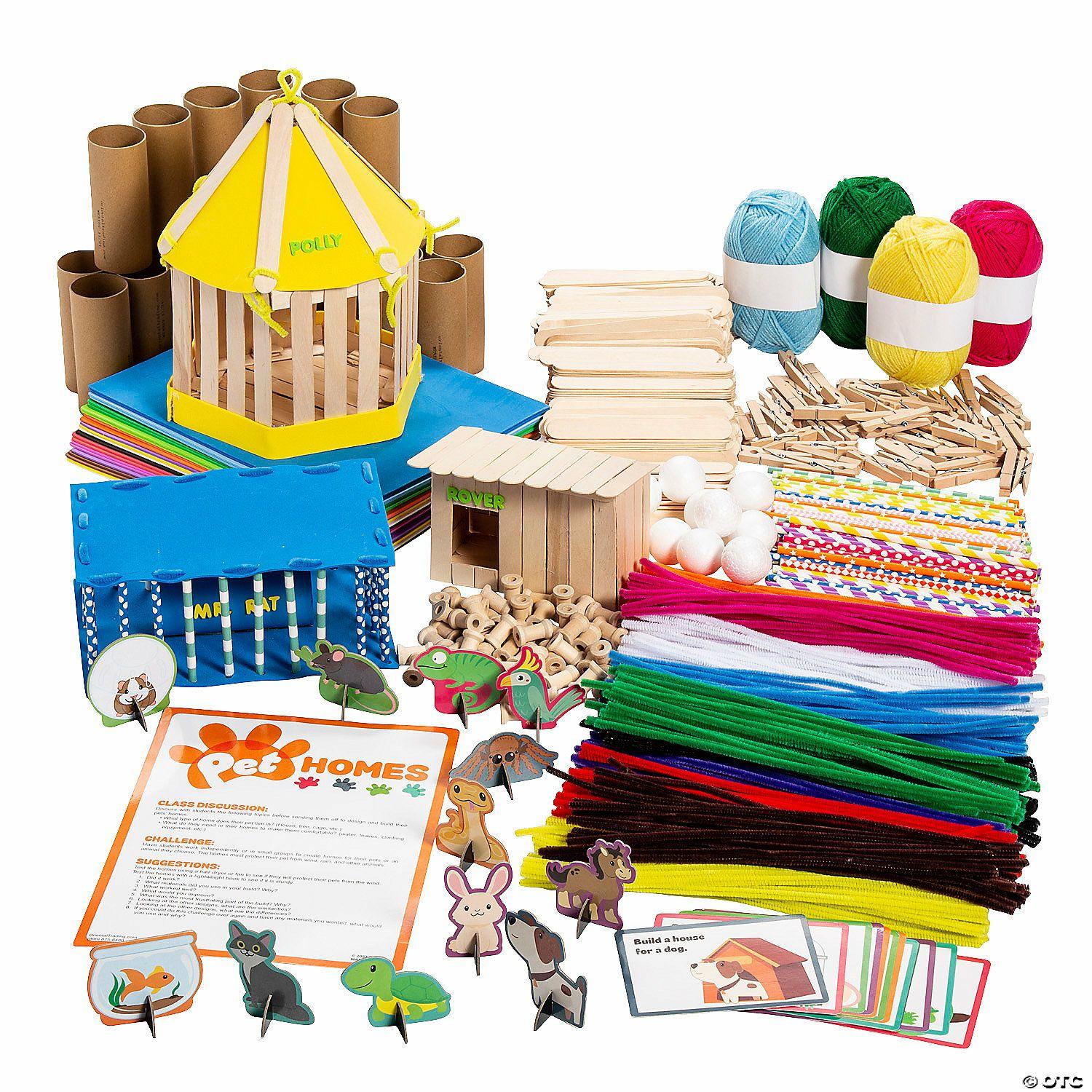 Curriculum Kits | STEM Pet Homes Building Activity Learning Challenge Kit – 938 Pc.