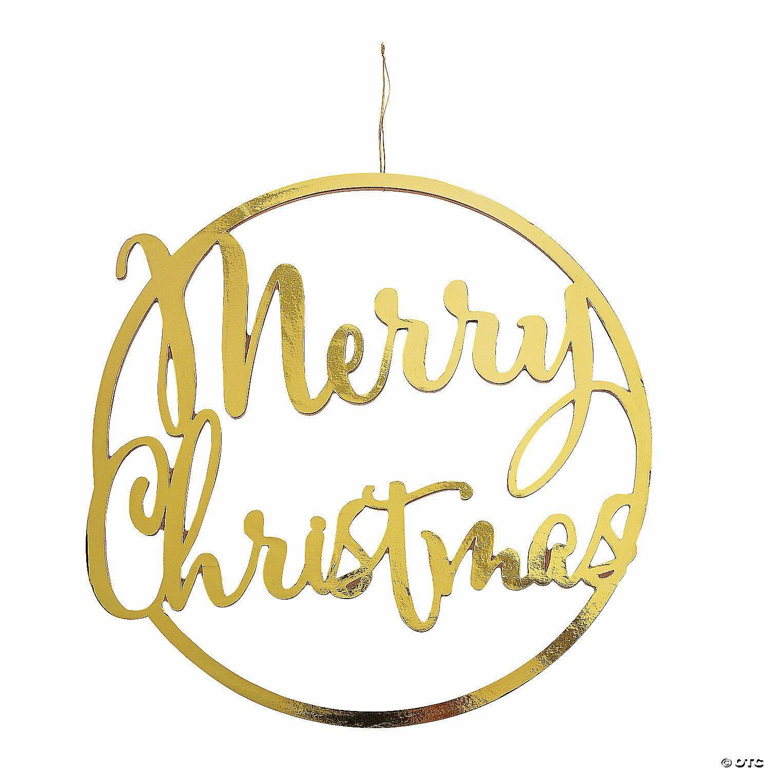 Door Decorations | 16″ Merry Christmas Hoop Decoration