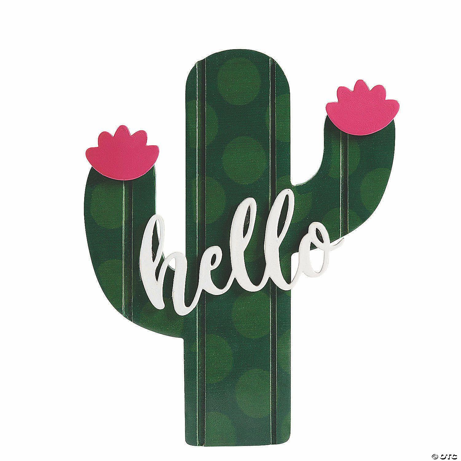 Door Decorations | Cactus Welcome Sign