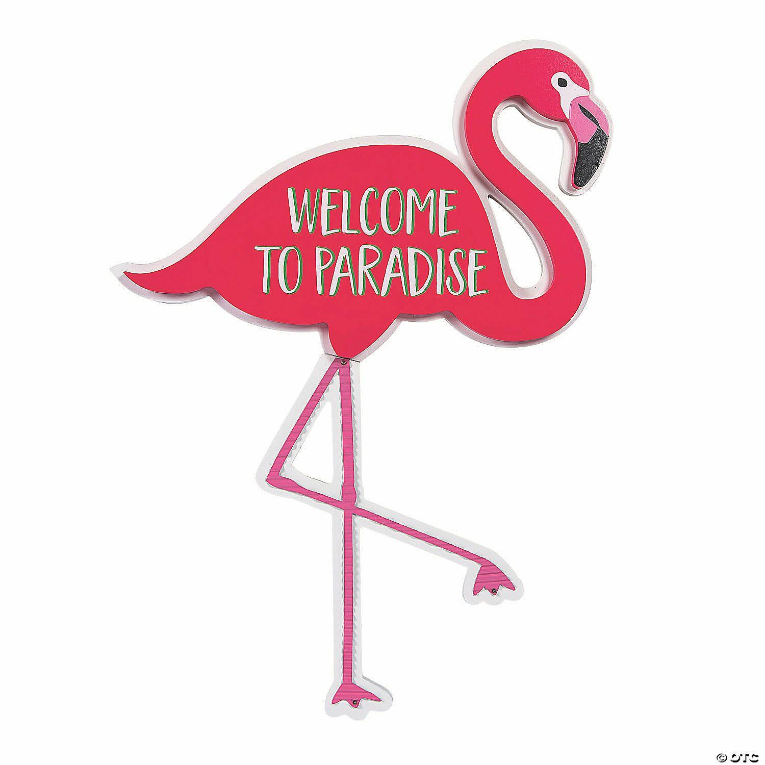 Door Decorations | Flamingo Welcome Door Sign