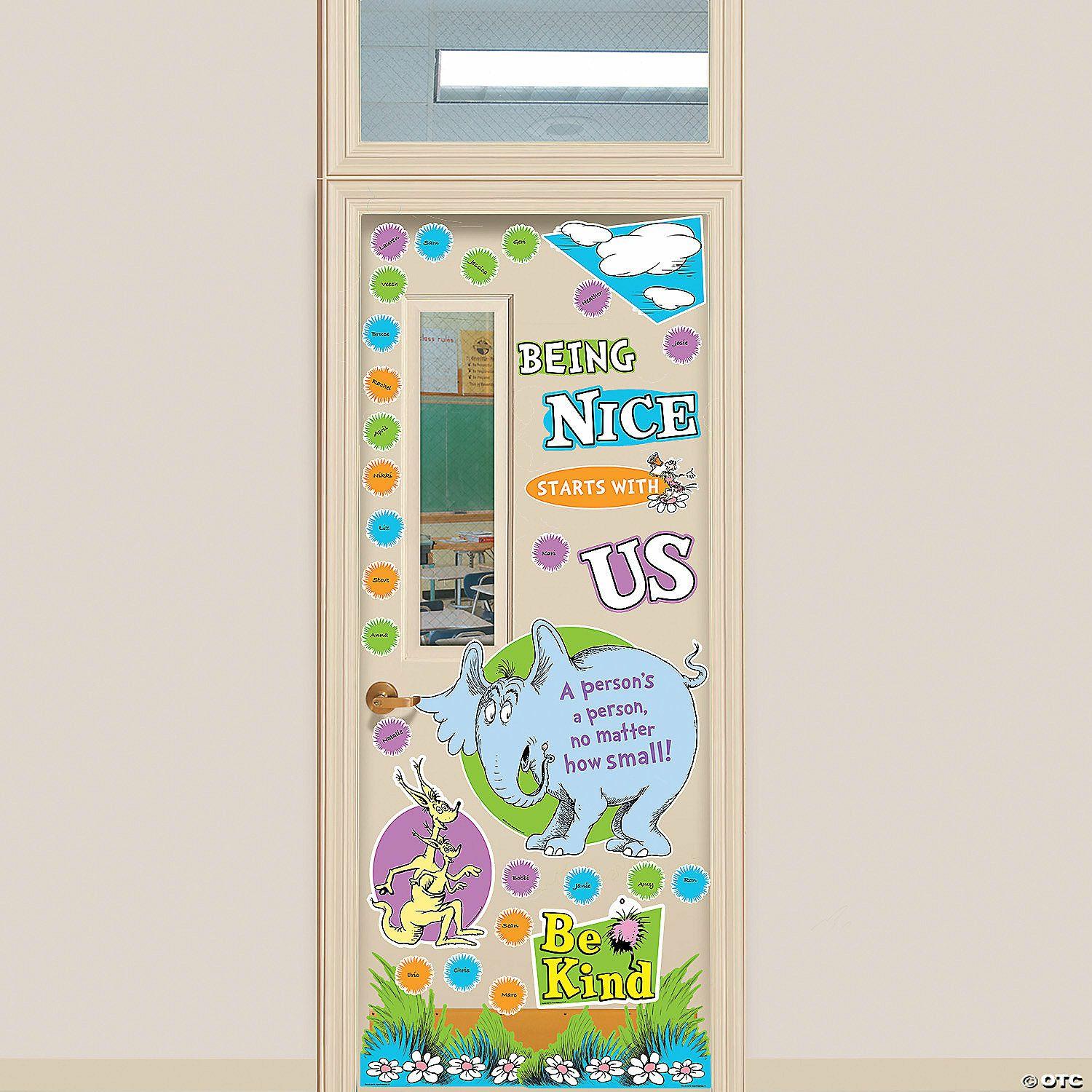 Door Decorations | Horton Hears a Who Kindness Cardstock Classroom Door Decorating Kit – 42 Pc.