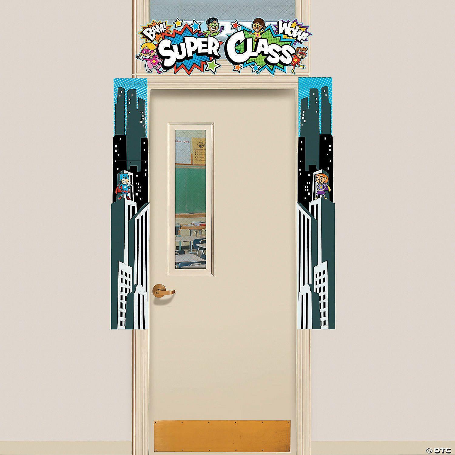 Door Decorations | Superhero Door Border- 3 Pc.