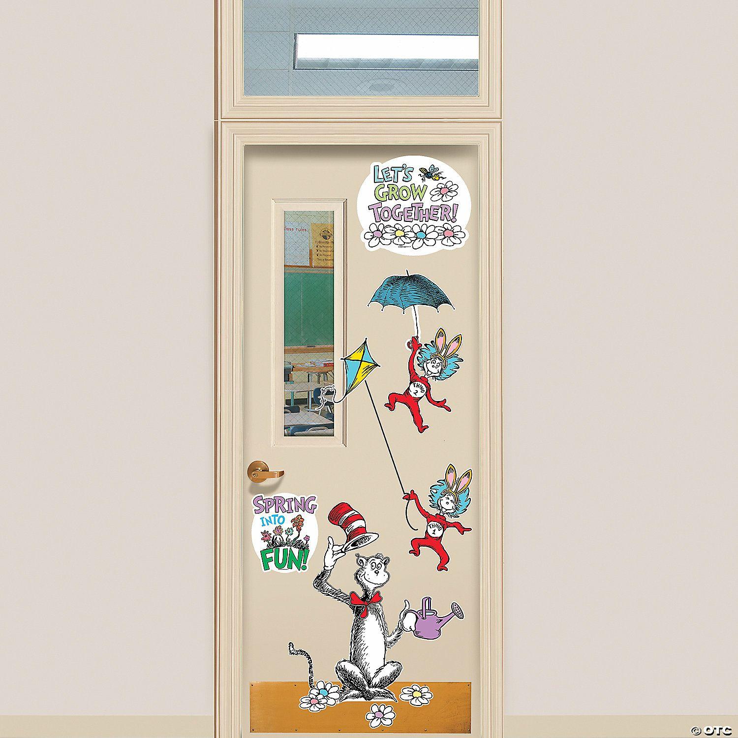 Door Decorations | The Cat in the Hat™ Four Seasons Classroom Door Decorating Kit – 49 Pc.