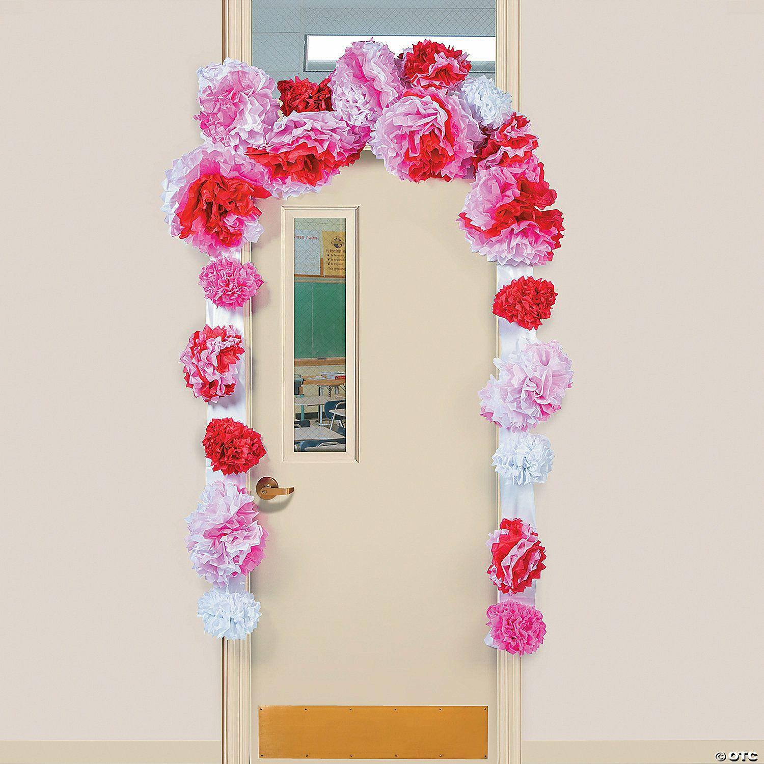 Door Decorations | Tissue Paper Valentine Door Border