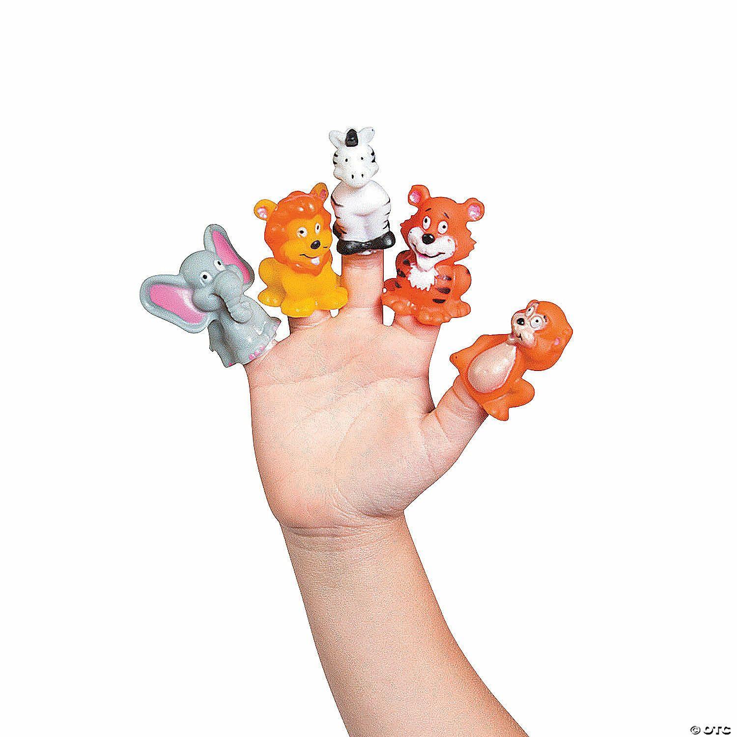 Dramatic Play | Jungle Animal Finger Puppets – 24 Pc.