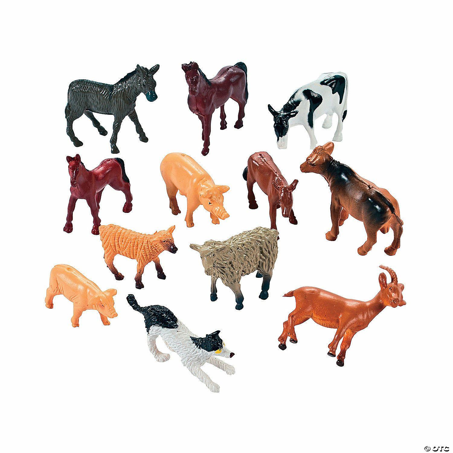 Dramatic Play | Mini Farm Animal Friends – 12 Pc.