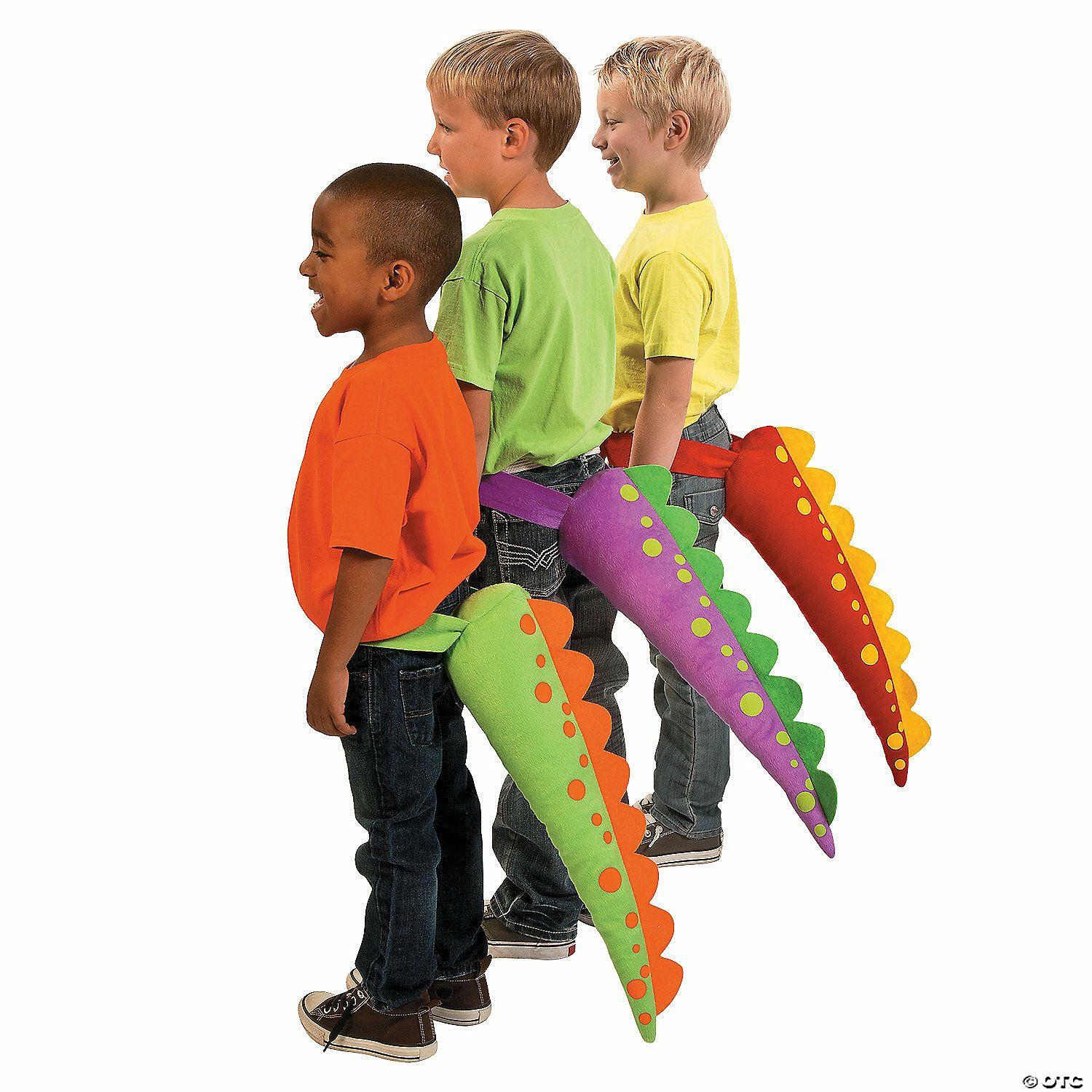 Dramatic Play | Plush Dinosaur Tails – 6 Pc.