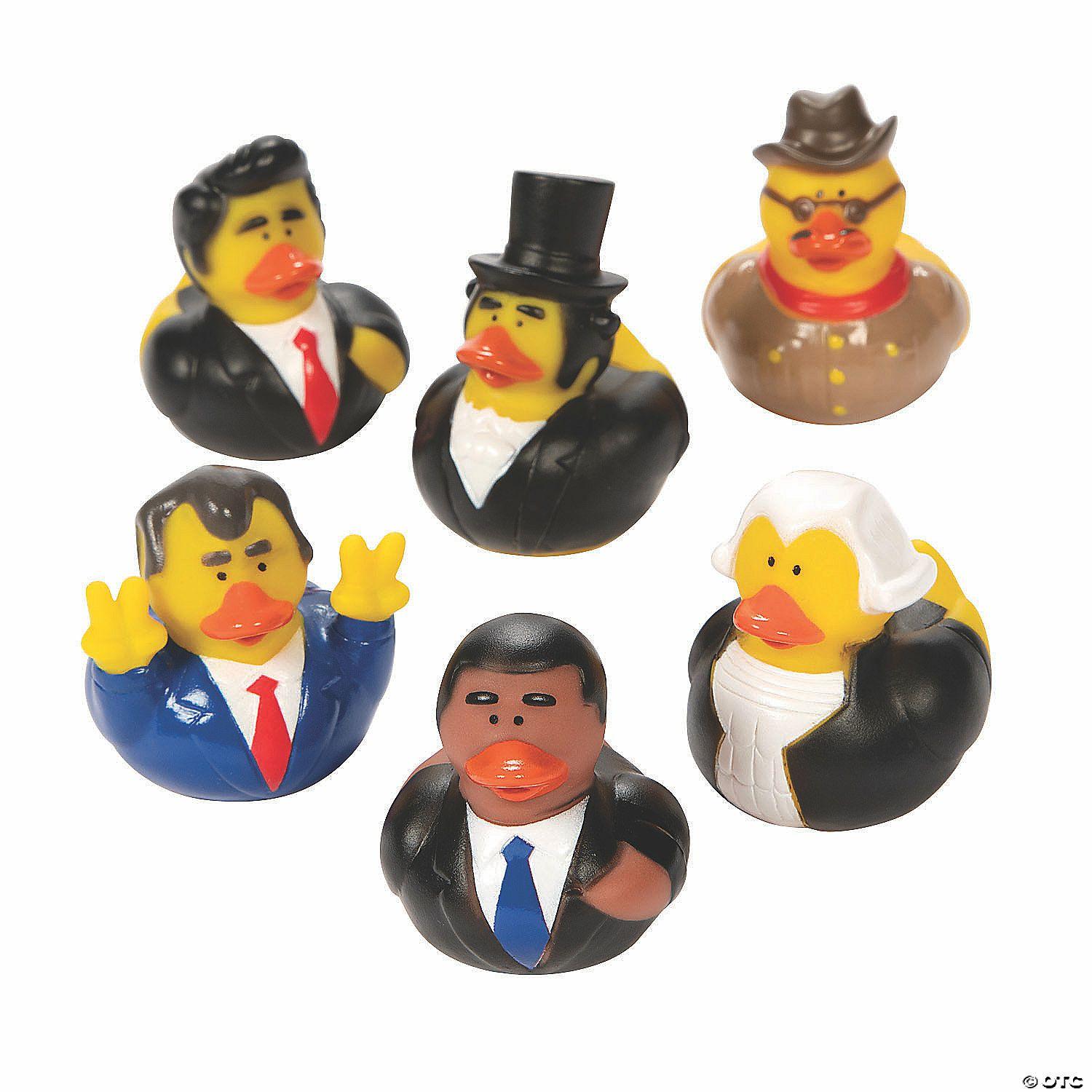 Dramatic Play | President Rubber Ducks – 12 Pc.