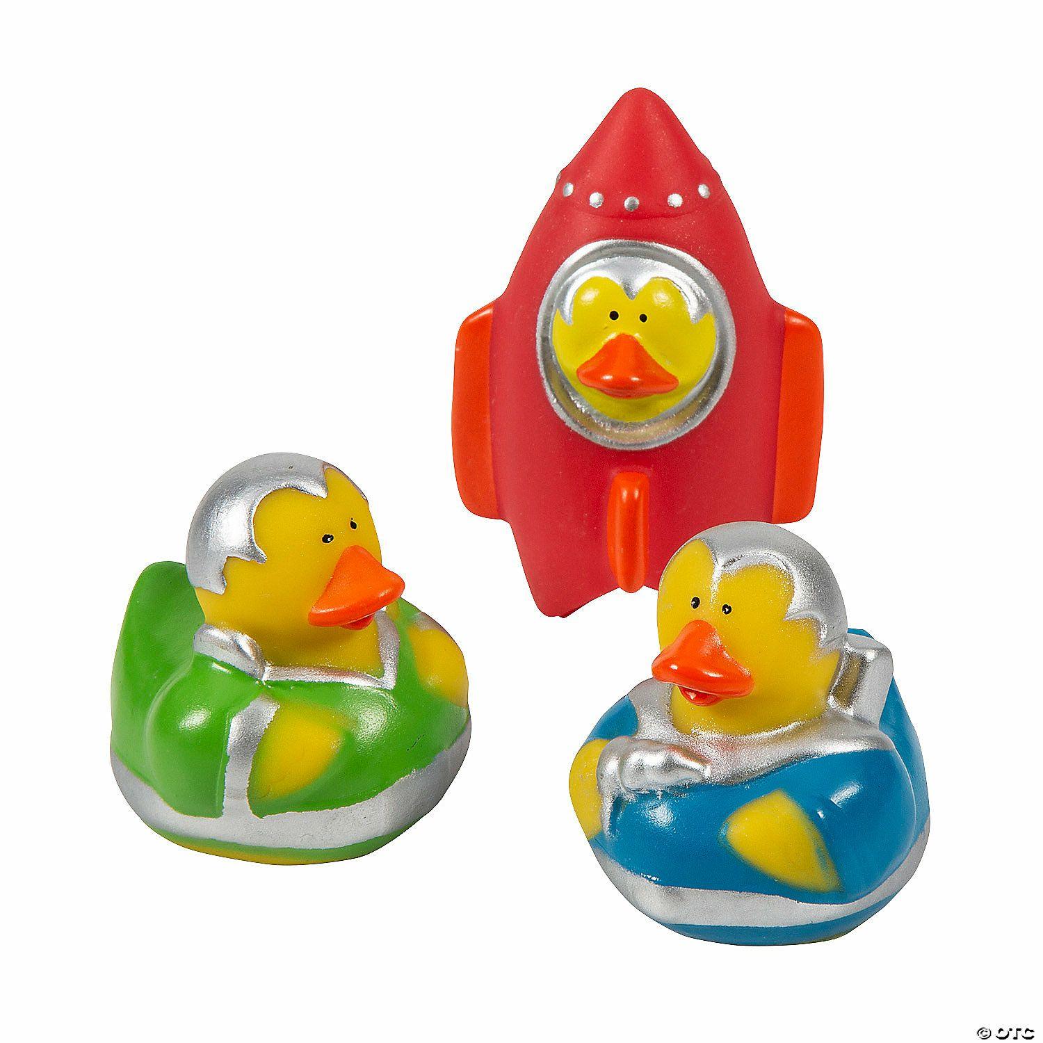 Dramatic Play | Space Explorer Rubber Ducks – 12 Pc.