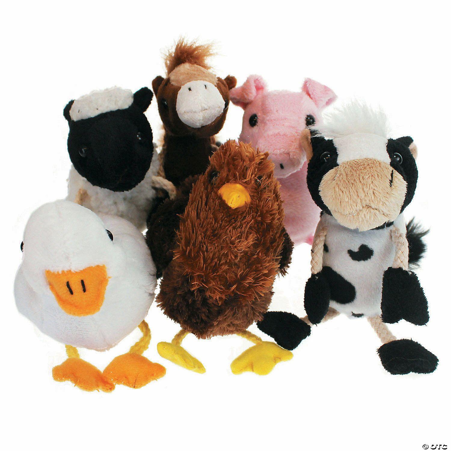 Dramatic Play | The Puppet Company Farm Animals Finger Puppets, Set of 6