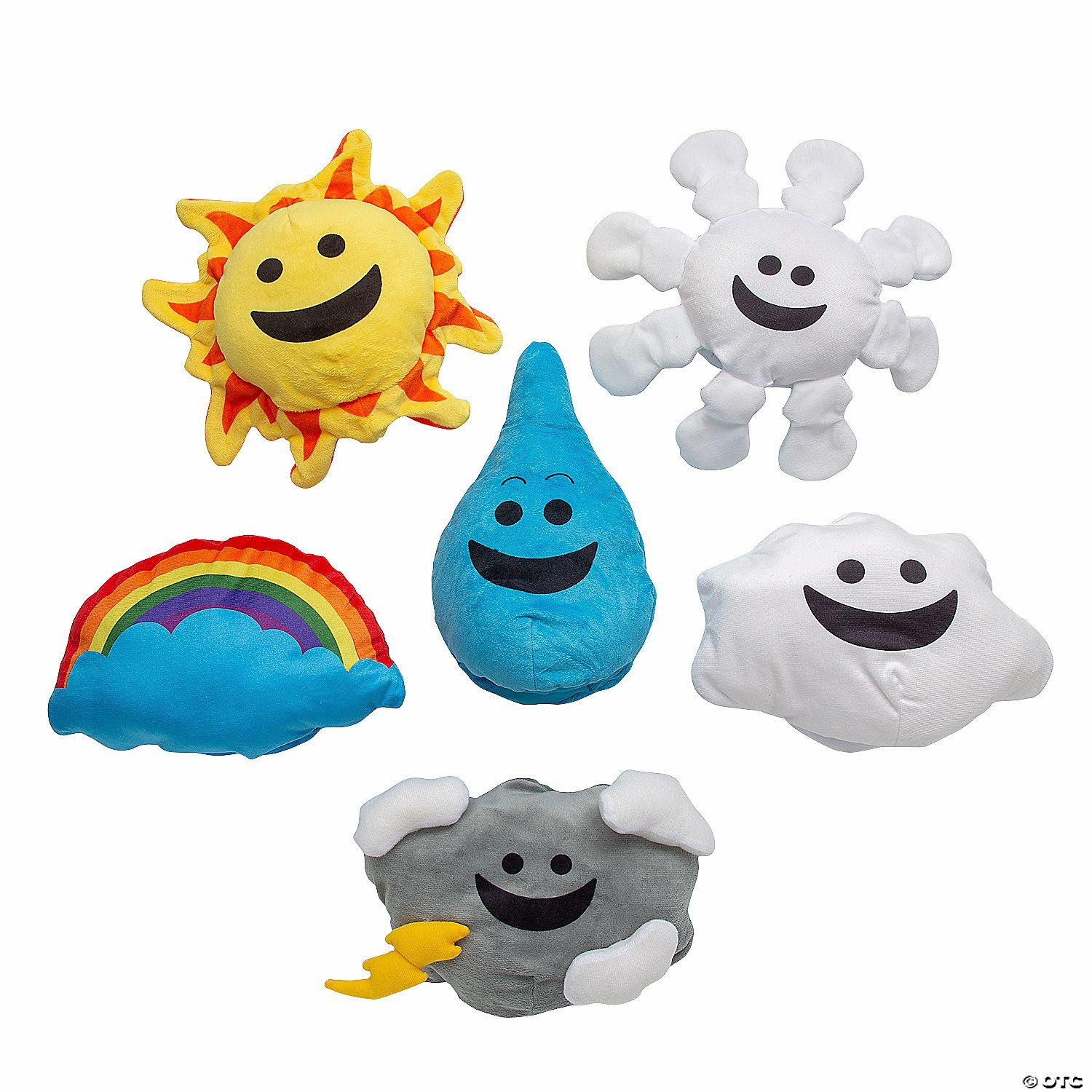 Dramatic Play | What&’s the Weather Stuffed Hand Puppets – 6 Pc.