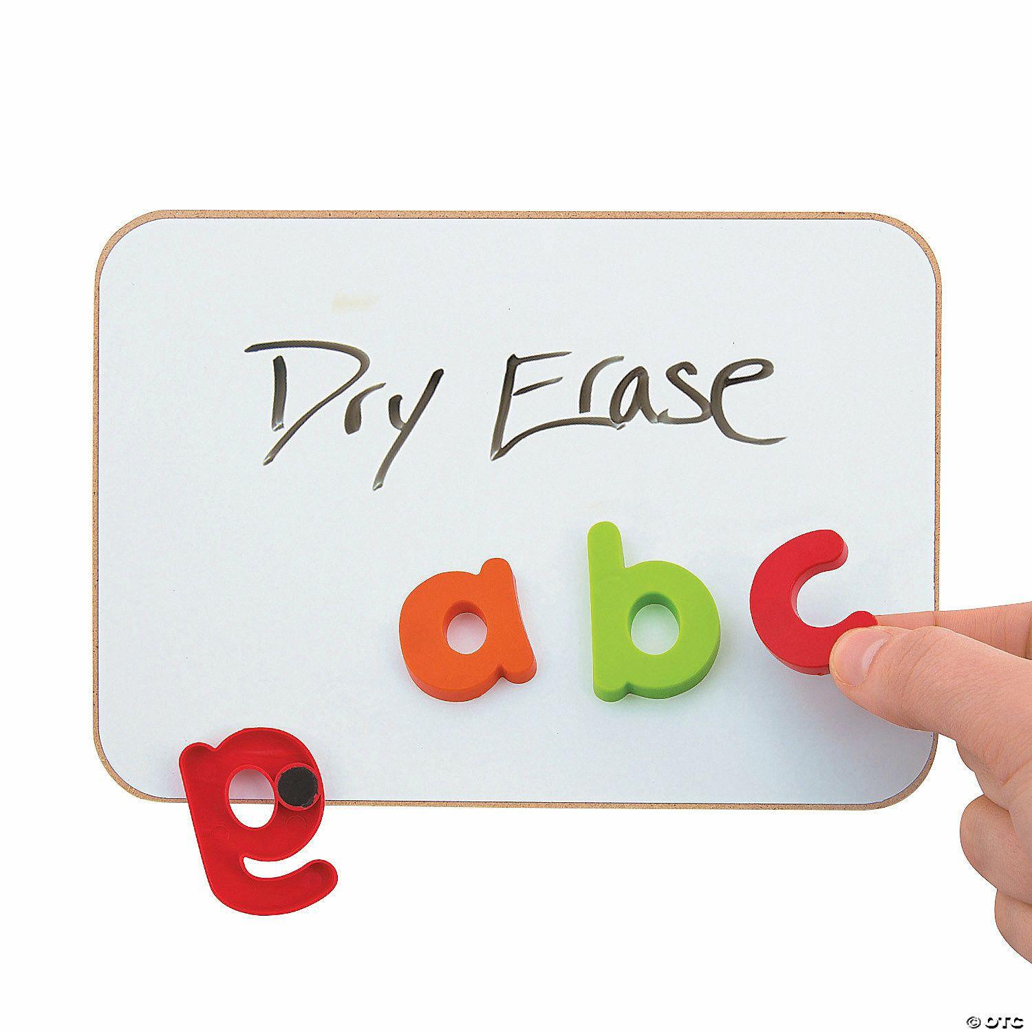 Dry Erase | 7″ x 5″ Mini Magnetic Wood Dry Erase Boards – 12 Pc.