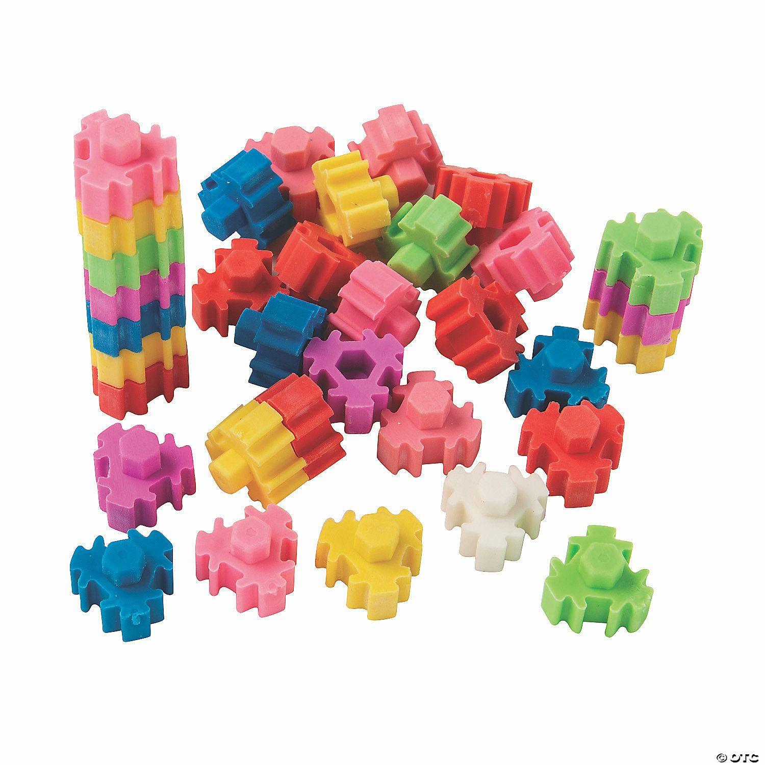 Erasers | 1/2″ Bulk 144 Pc. Assorted Colors Stacking Mini Rubber Erasers