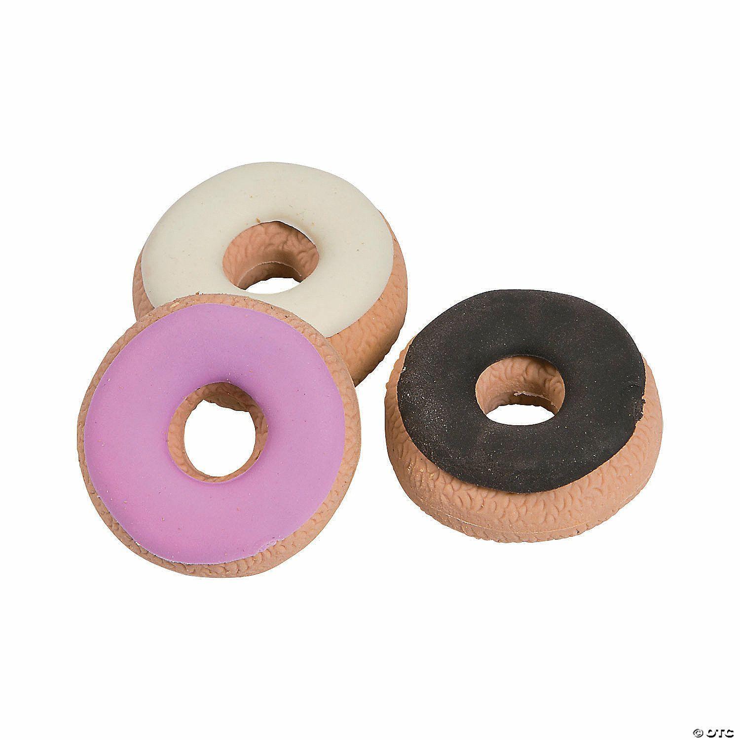 Erasers | 3D Donut Erasers – 24 Pc.