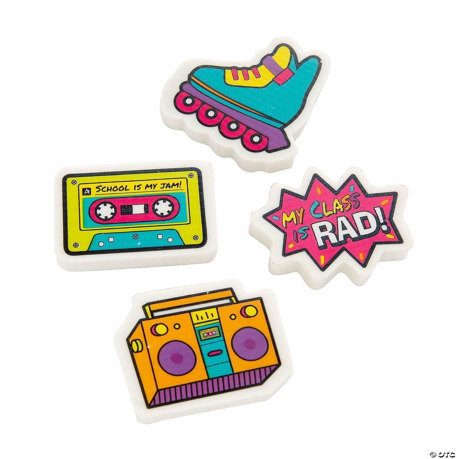 Erasers | 90s Theme Erasers