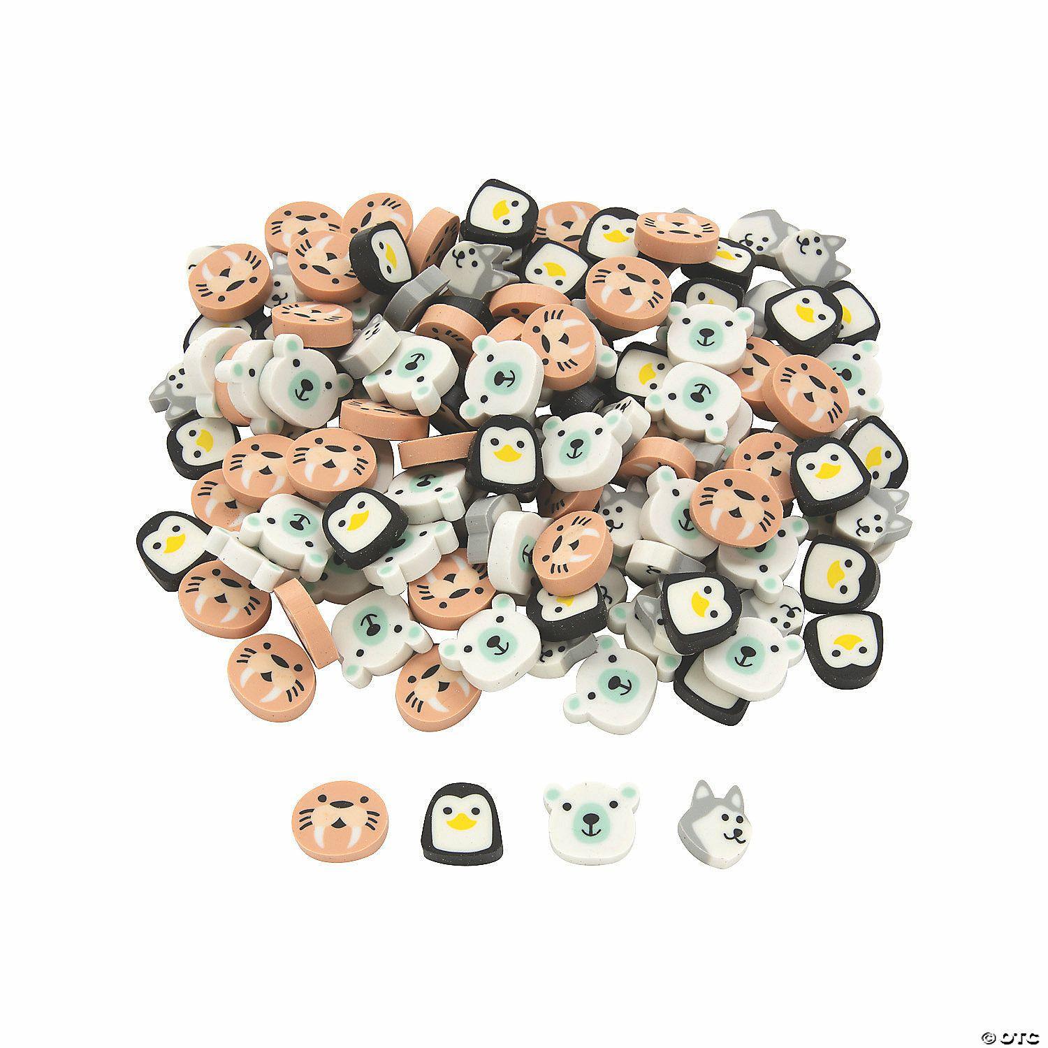 Erasers | Bulk 144 Pc. Winter Animals Mini Erasers