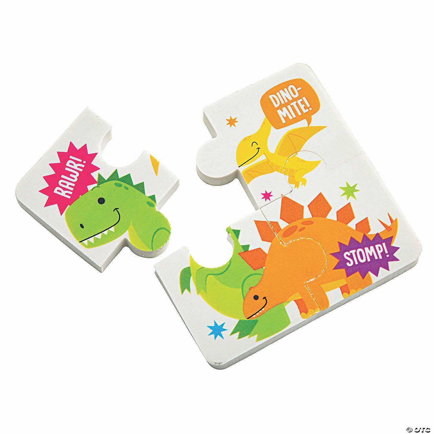 Erasers | Dinosaur Puzzle Eraser Sets – 12 Pc.