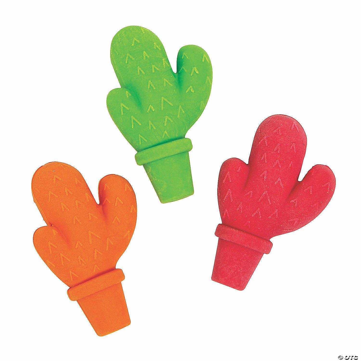 Erasers | Fiesta Cactus Erasers – 24 Pc.