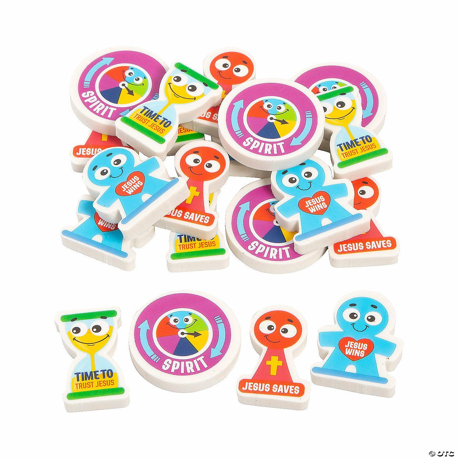 Erasers | Mini Board Game VBS Erasers – 12 Pc.