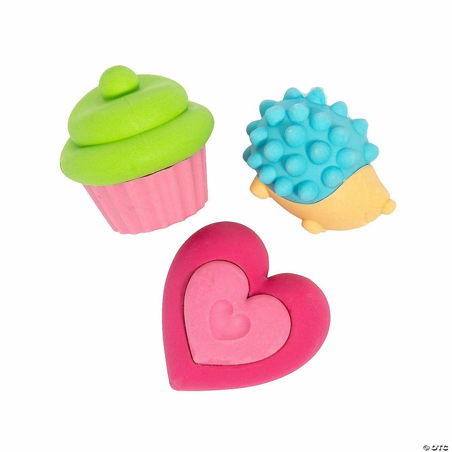 Erasers | Sweet Surprise Inside Erasers – 18 Pc.