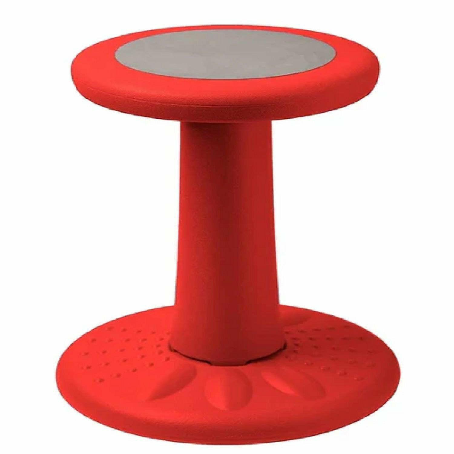 Flexible Seating | Active Chairs Wobble Stool for Kids, Flexible Seating Improves Focus and Helps ADD/ADHD,  17.75-Inch Pre-Teen Chair, Ages 7-12, Red