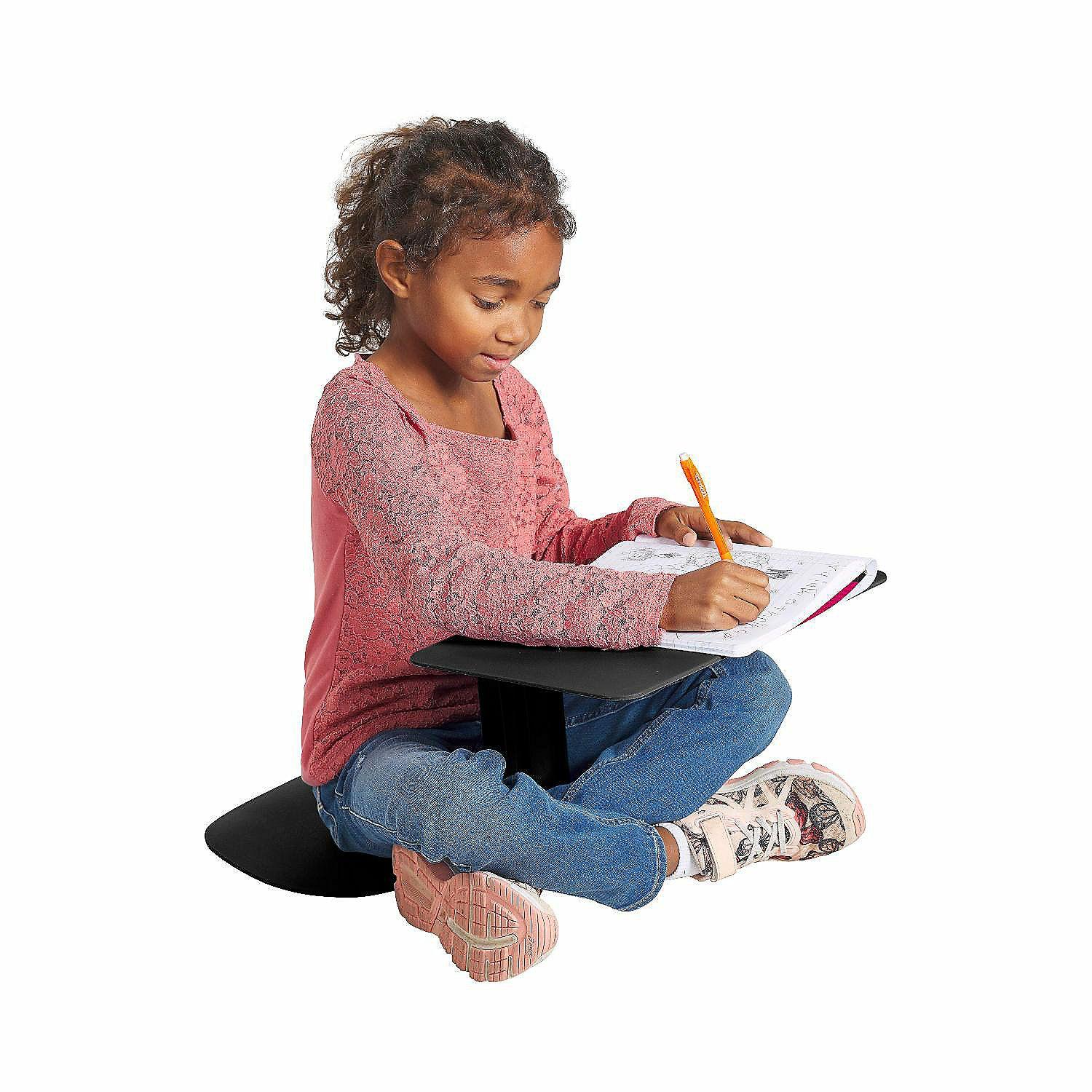 Flexible Seating | ECR4Kids The Surf Portable Lap Desk, Flexible Seating, Black, 10-Pack