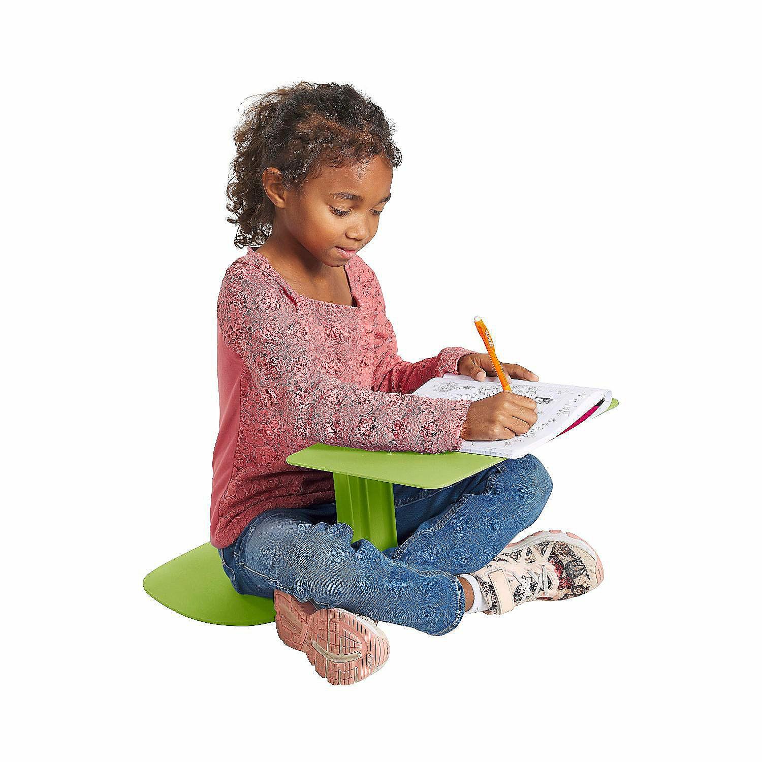 Flexible Seating | ECR4Kids The Surf Portable Lap Desk, Flexible Seating, Grassy Green, 10-Pack