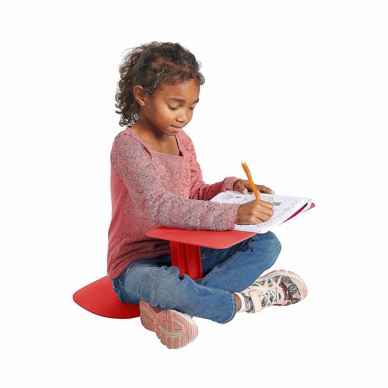 Flexible Seating | ECR4Kids The Surf Portable Lap Desk, Flexible Seating, Red, 10-Pack