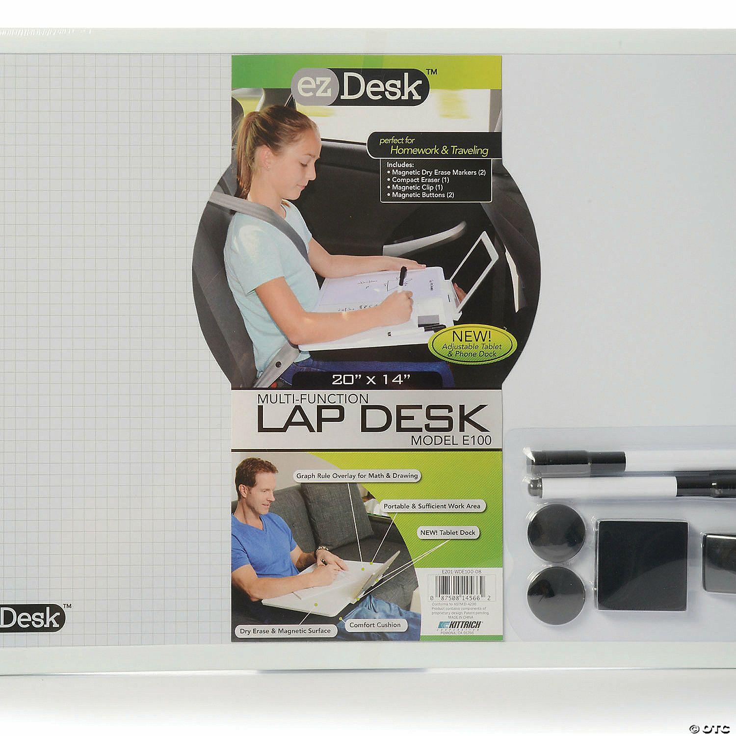 Flexible Seating | ezDesk, 14.17” x 19.68&’ Magnetic Dry Erase Lap Desk