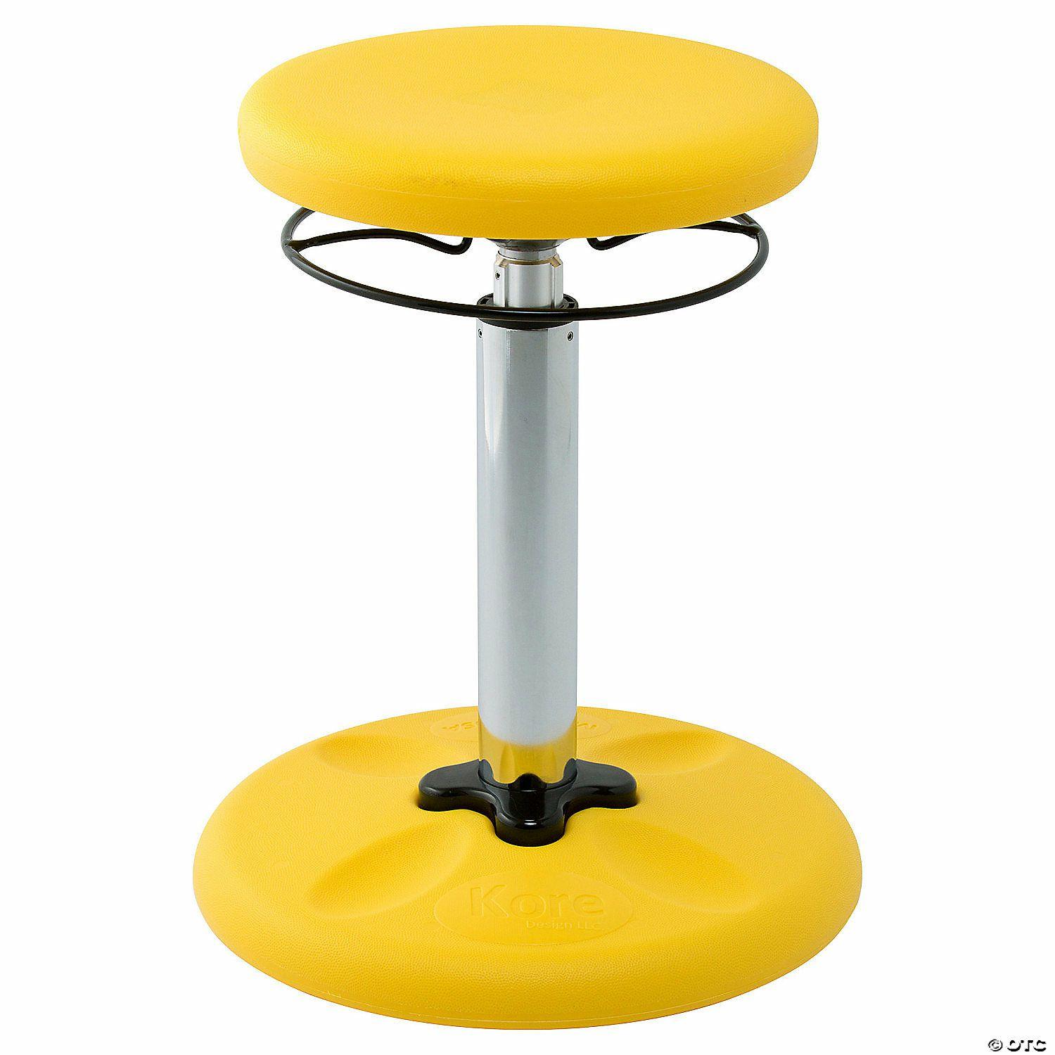 Flexible Seating | Kore Design Kids Adjustable Tall Wobble Chair 16.5-24″ Yellow