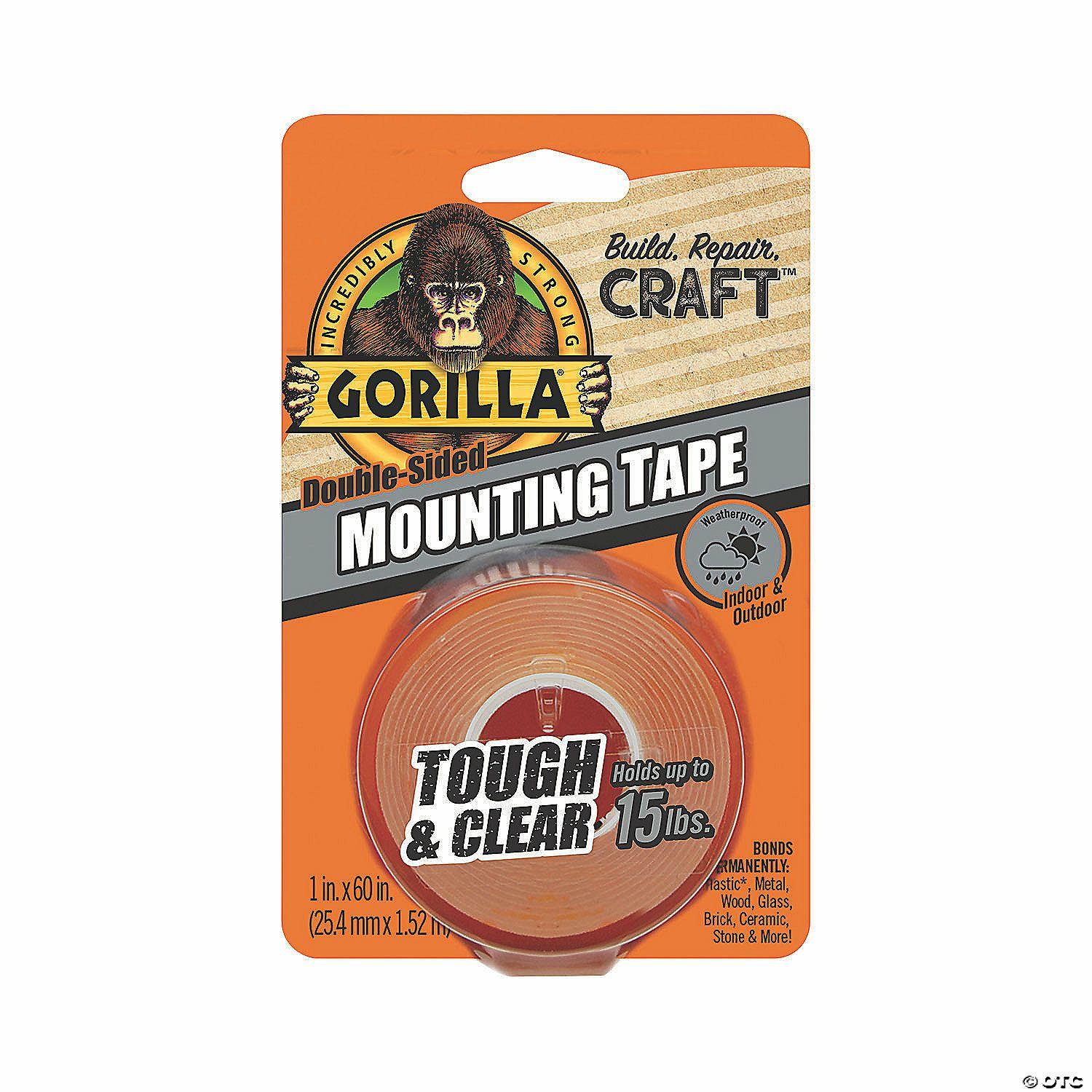 Glue & Adhesives | Gorilla Tough & Clear Mounting Tape