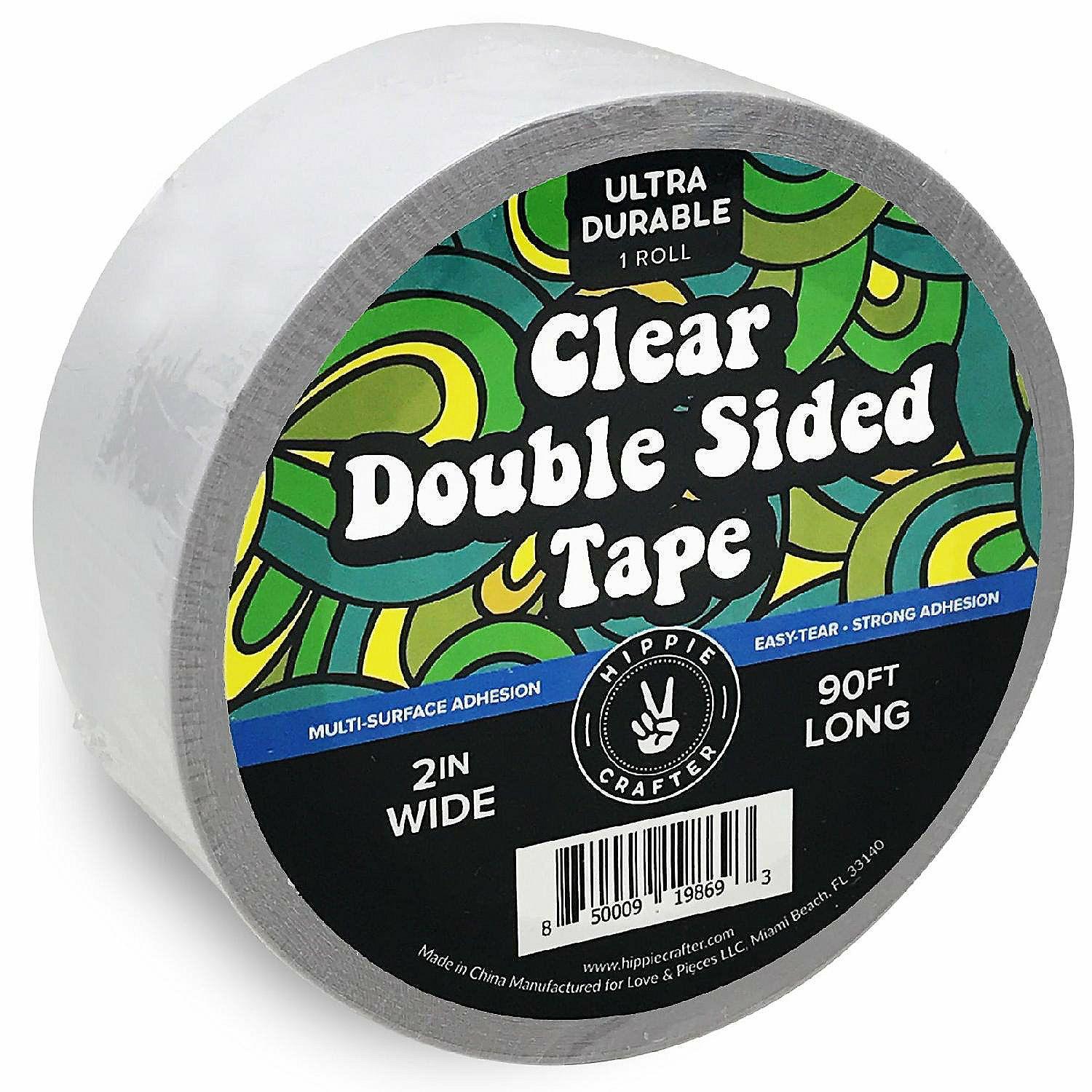 Glue & Adhesives | Hippie Crafter Clear Double Sided Tape 2″ Wide