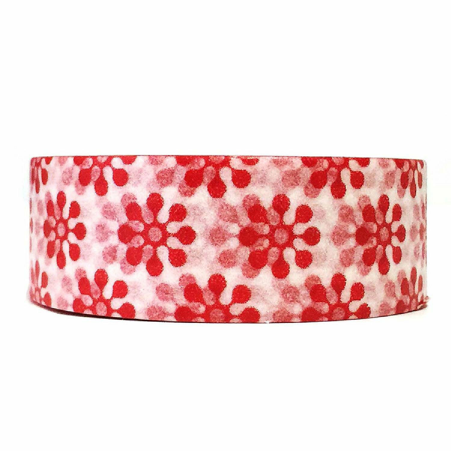 Glue & Adhesives | Wrapables Decorative Washi Masking Tape, Red Space Jellies